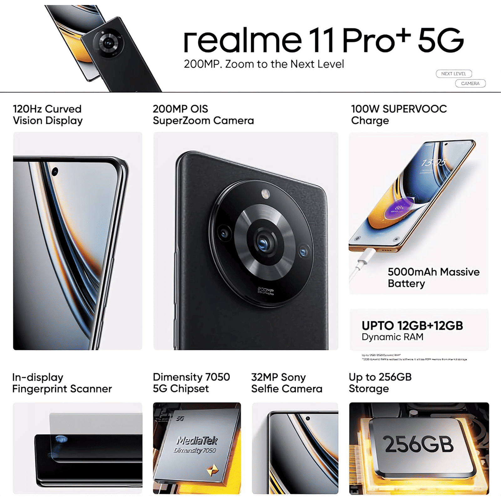realme 11 Pro Plus 5G (12GB RAM, 256GB, Astral Black)_8