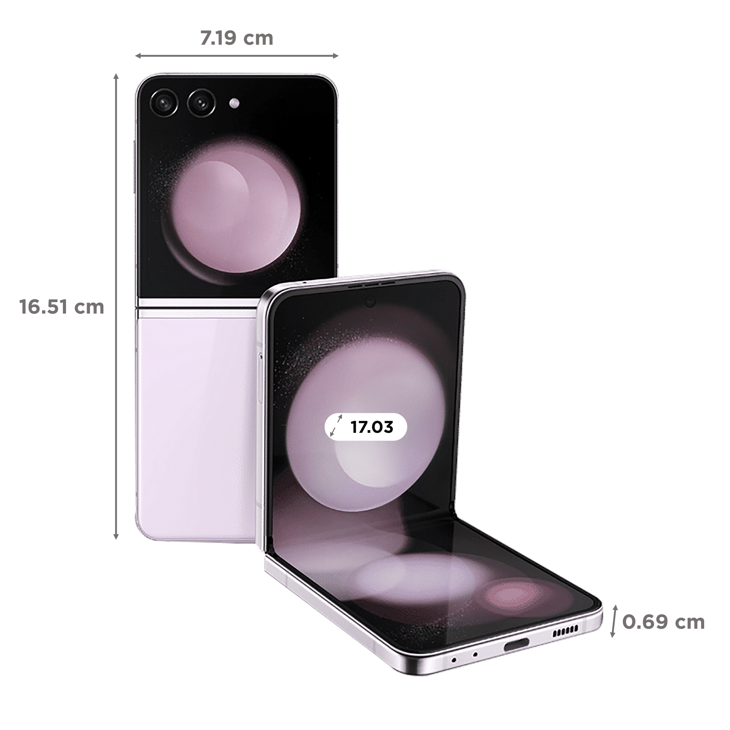 SAMSUNG Galaxy Z Flip5 5G (8GB RAM, 256GB, Lavender)_2