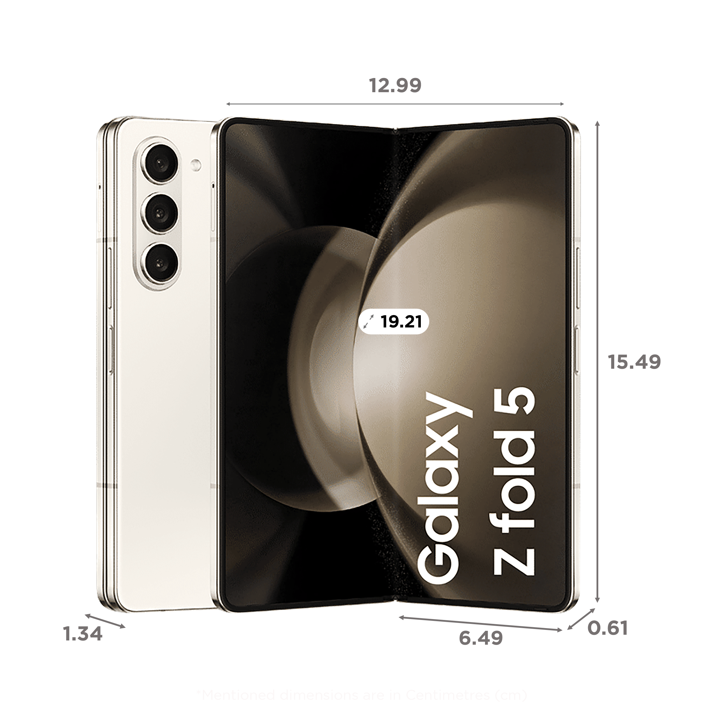 SAMSUNG Galaxy Z Fold5 5G (12GB RAM, 256GB, Cream)_2