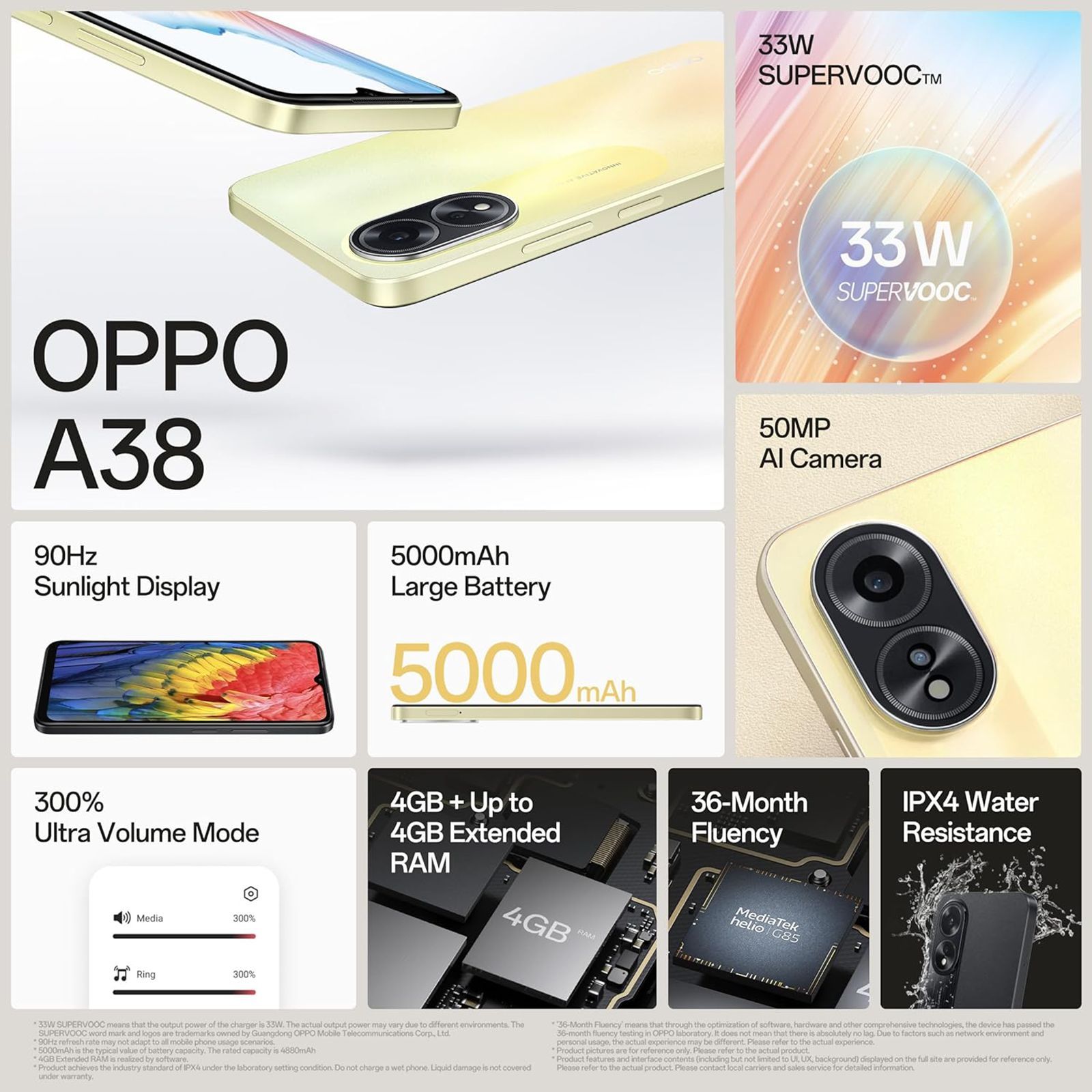 oppo A38 (4GB RAM, 128GB, Glowing Gold)_11
