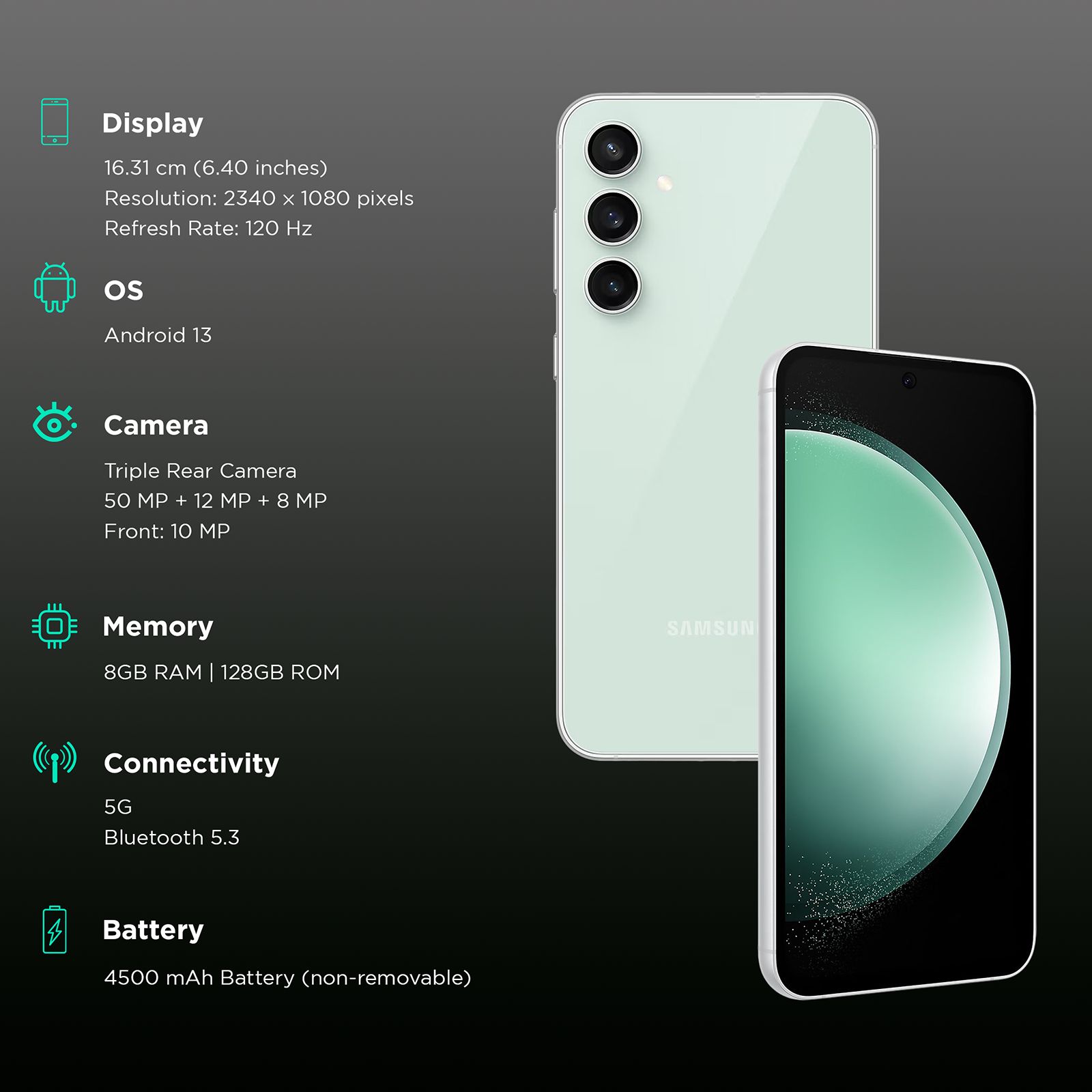 SAMSUNG Galaxy S23 FE 5G (8GB RAM, 128GB, Mint)_3