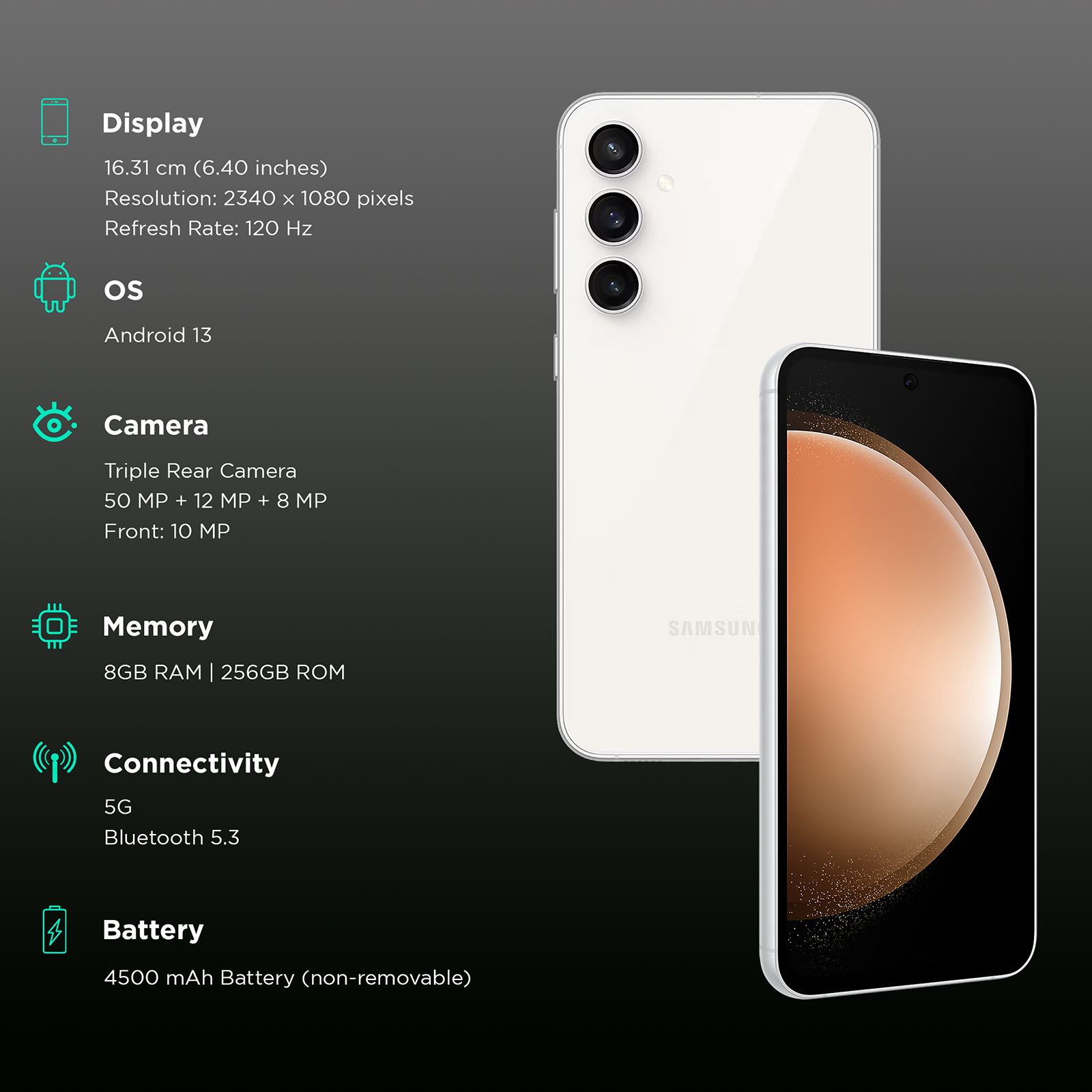 SAMSUNG Galaxy S23 FE 5G (8GB RAM, 256GB, Cream)_3