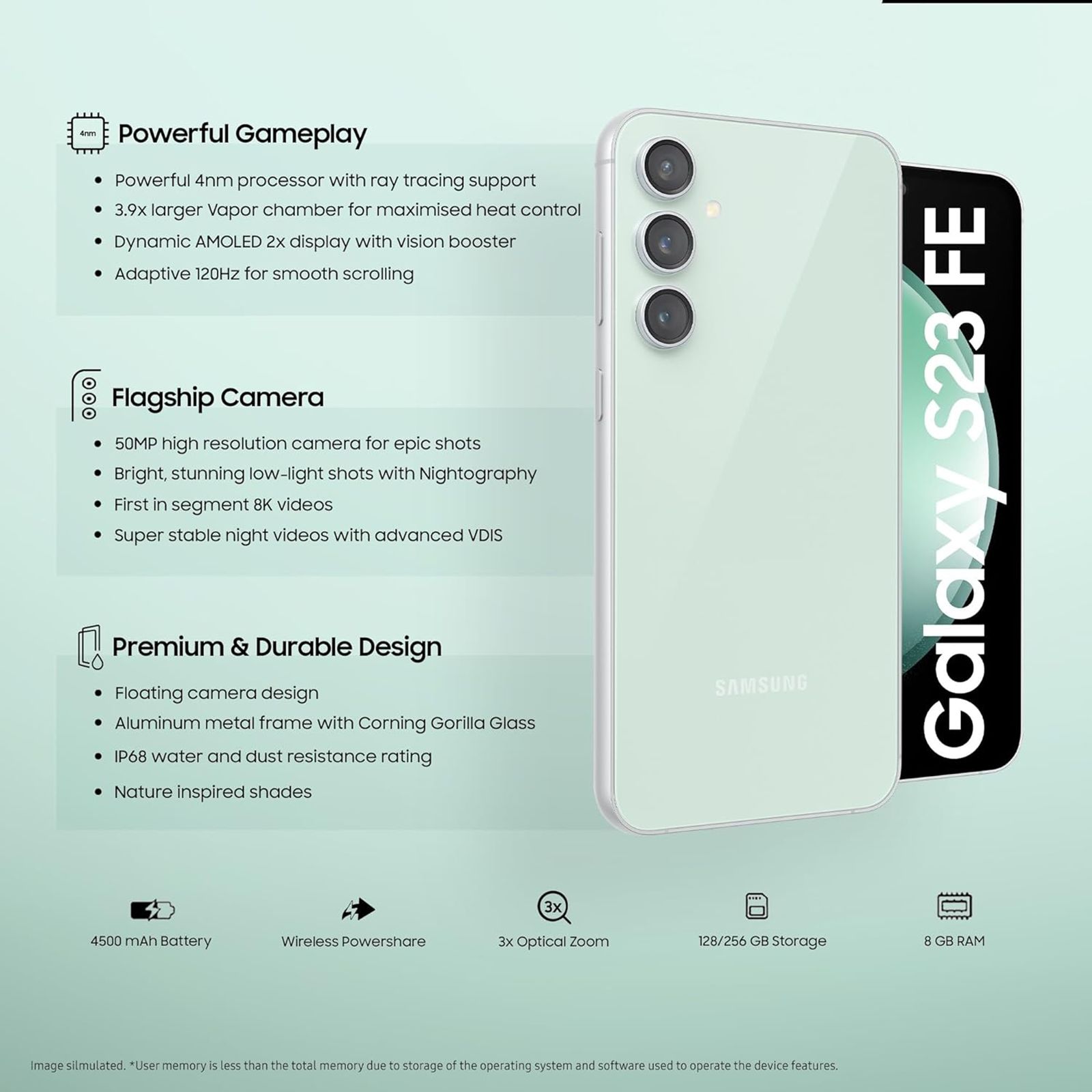 SAMSUNG Galaxy S23 FE 5G (8GB RAM, 256GB, Purple)_10