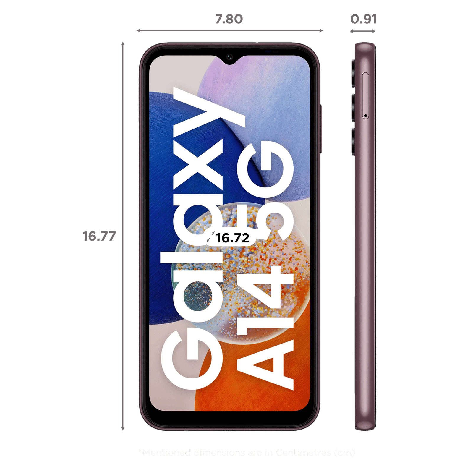 SAMSUNG Galaxy A14 5G (4GB RAM, 128GB, Dark Red)_2