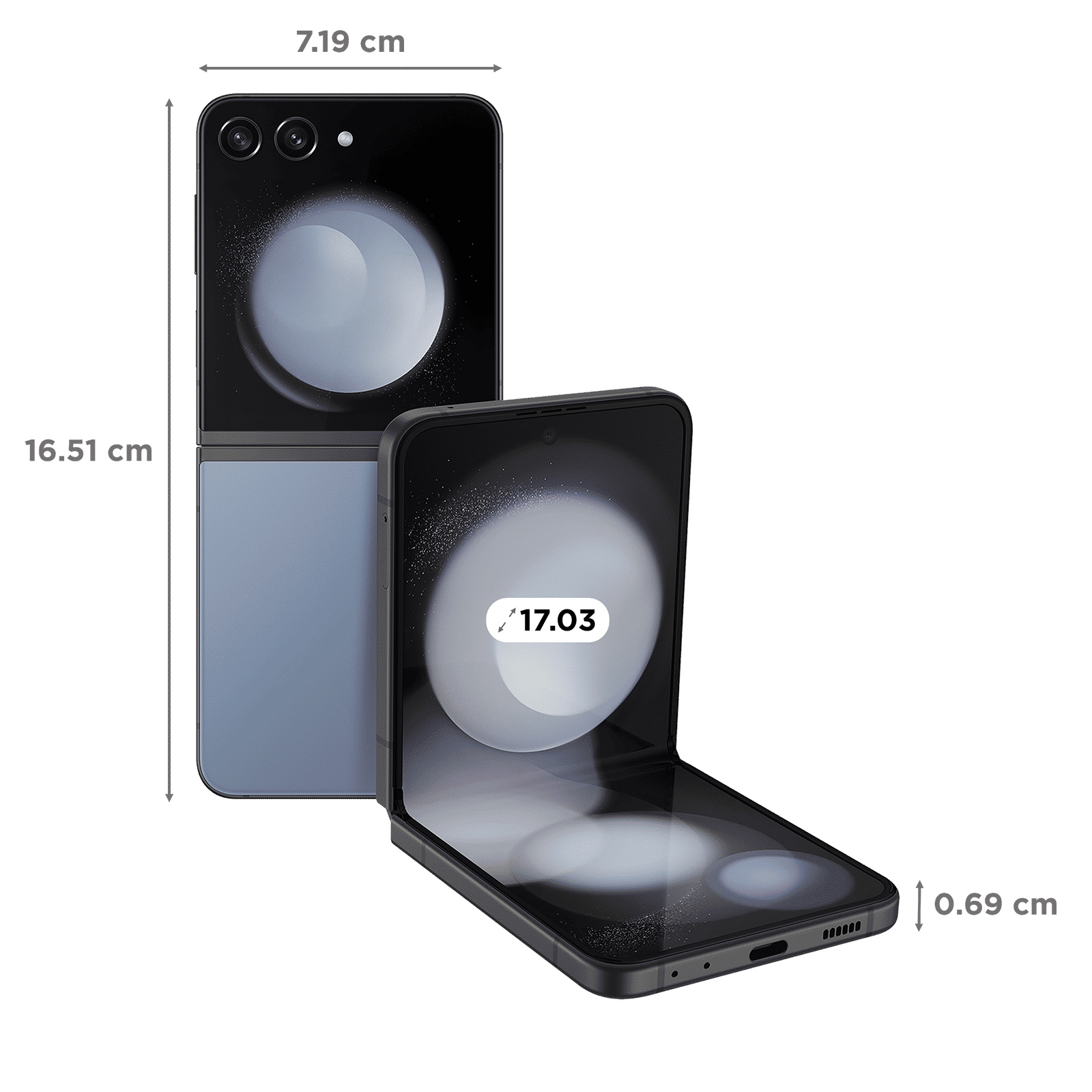 SAMSUNG Galaxy Z Flip5 5G (8GB RAM, 256GB, Blue)_2