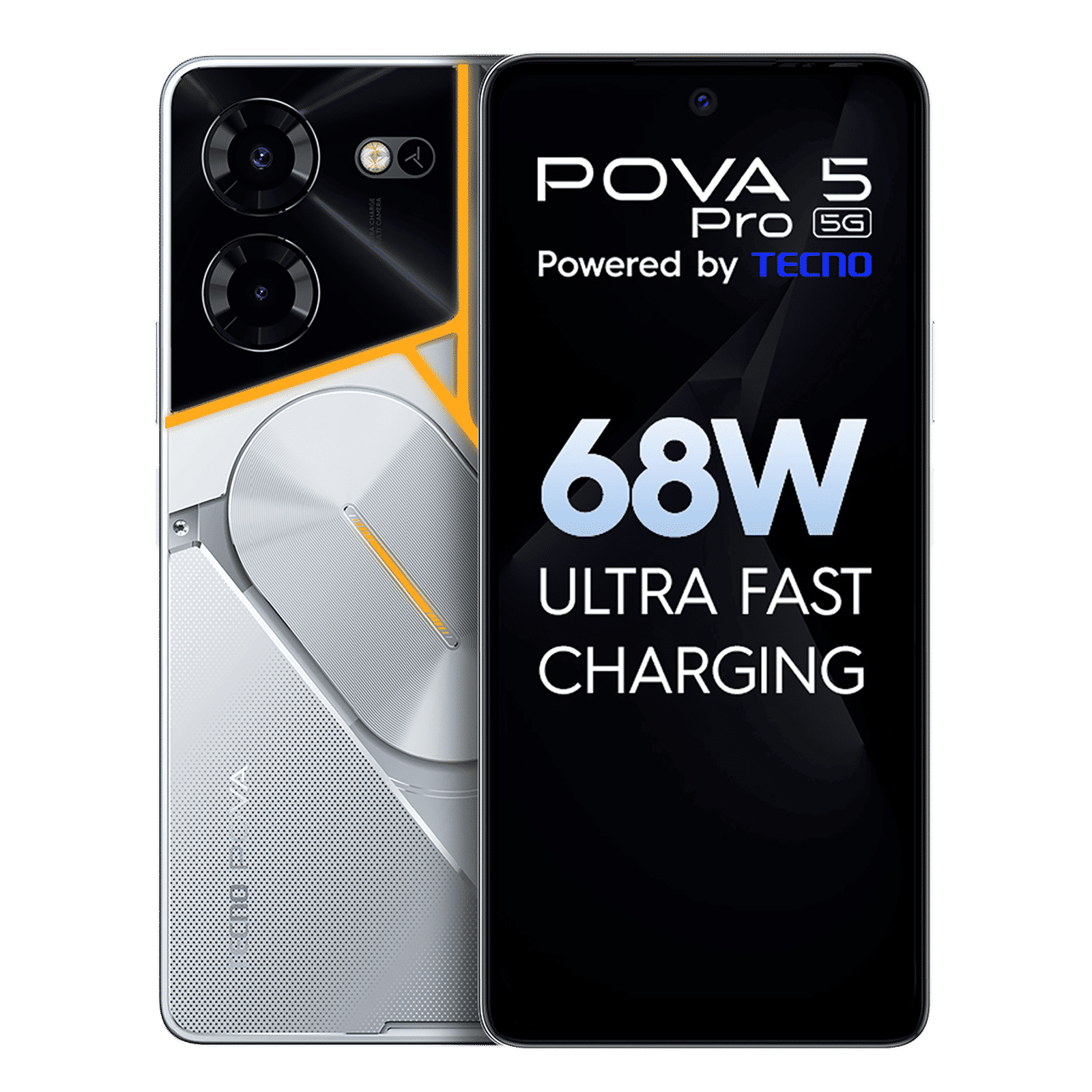 TECNO Pova 5 Pro 5G (8GB RAM, 128GB, Silver Fantasy)_1