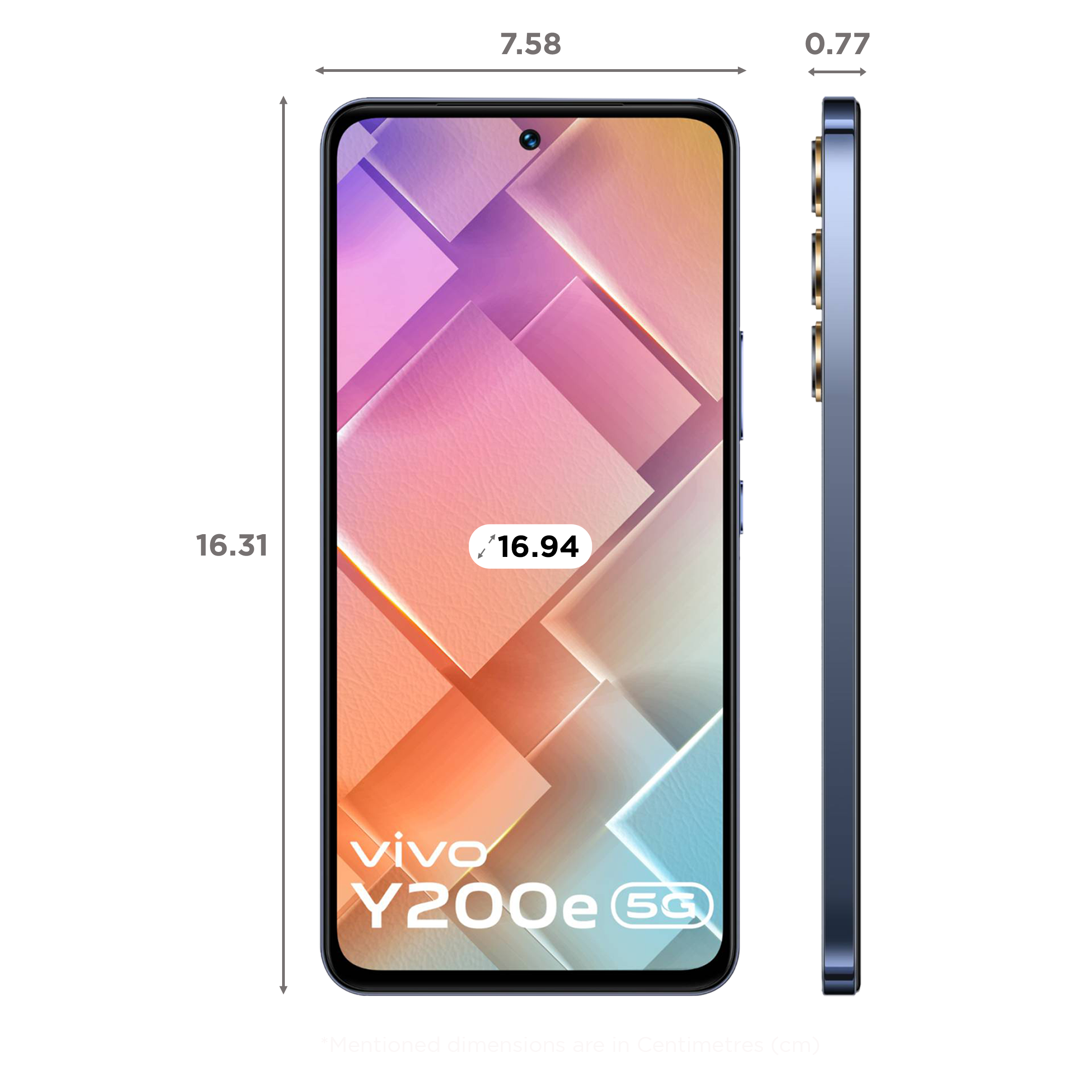 vivo Y200e 5G (8GB, 128GB ROM, Black Diamond)_2