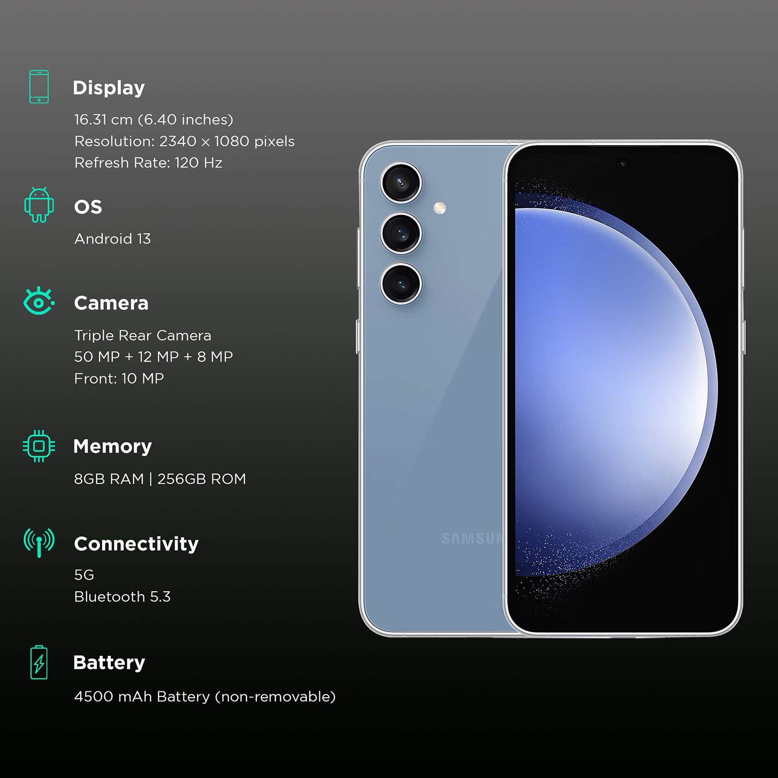 SAMSUNG Galaxy S23 FE 5G (8GB RAM, 256GB, Indigo) SAMSUNG Galaxy S23 FE 5G (8GB RAM, 256GB, Indigo)_3