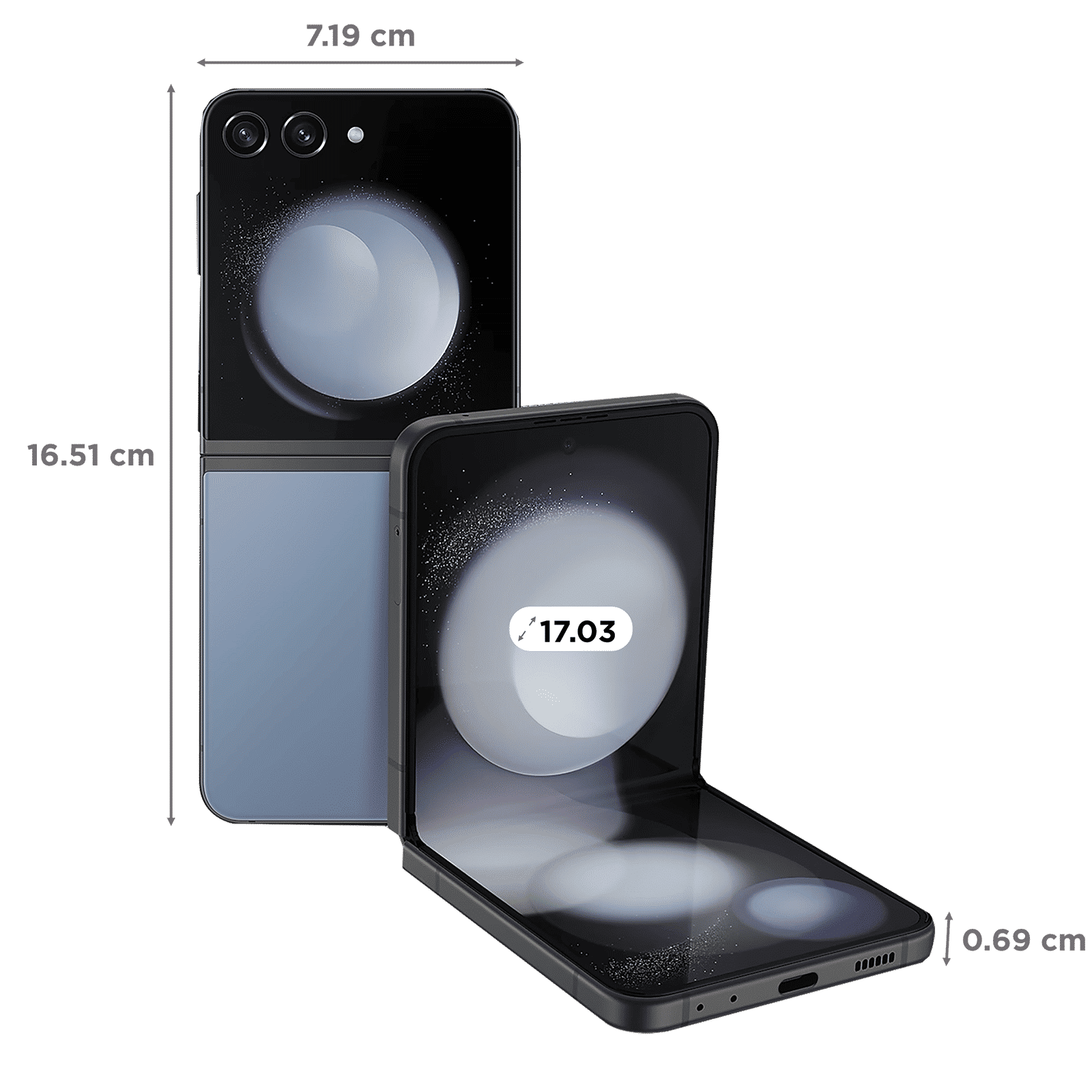 SAMSUNG Galaxy Z Flip5 5G (8GB RAM, 512GB, Blue)_2