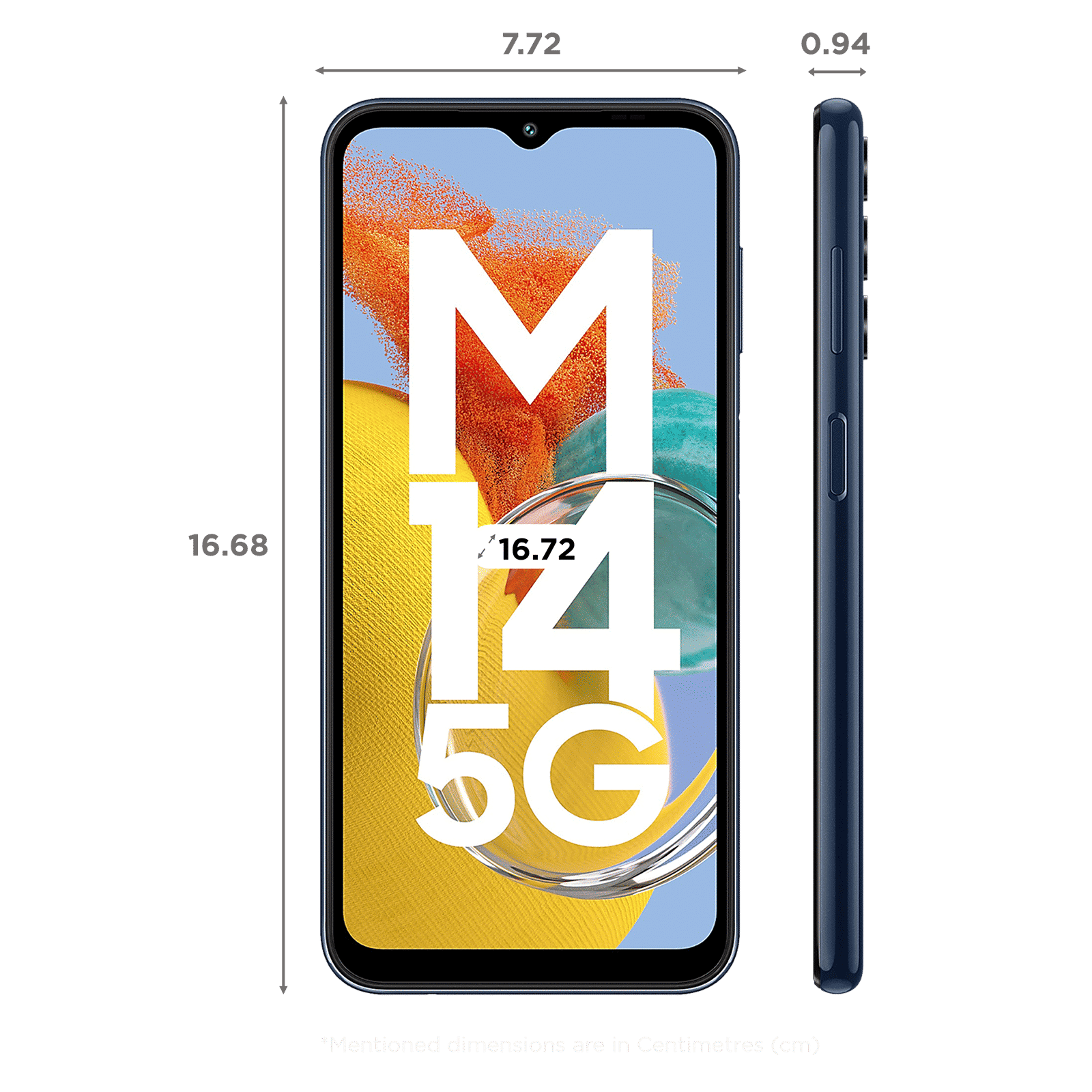 SAMSUNG Galaxy M14 5G (4GB RAM, 64GB, Berry Blue)_2