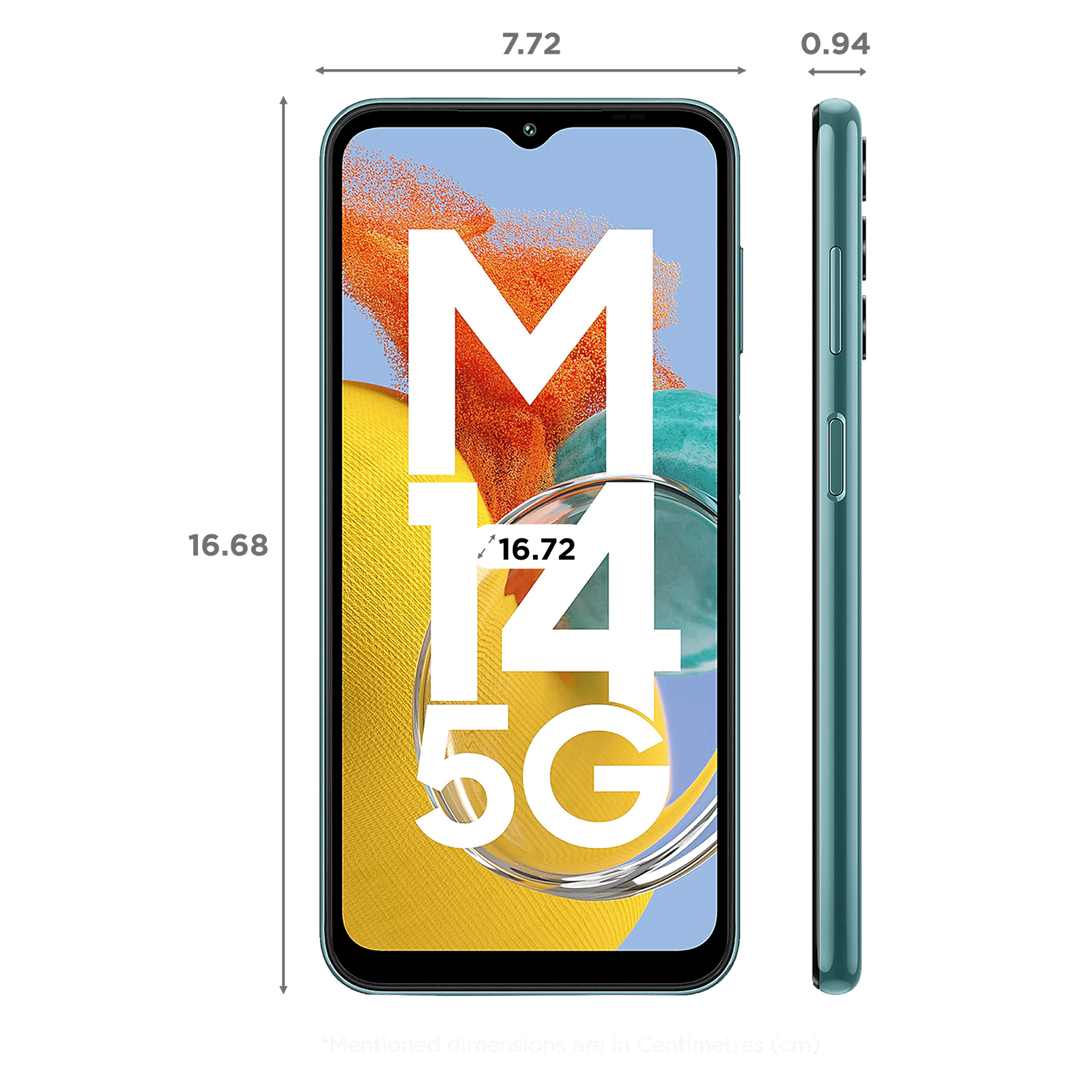 SAMSUNG Galaxy M14 5G (4GB RAM, 128GB, Smoky Teal)_2