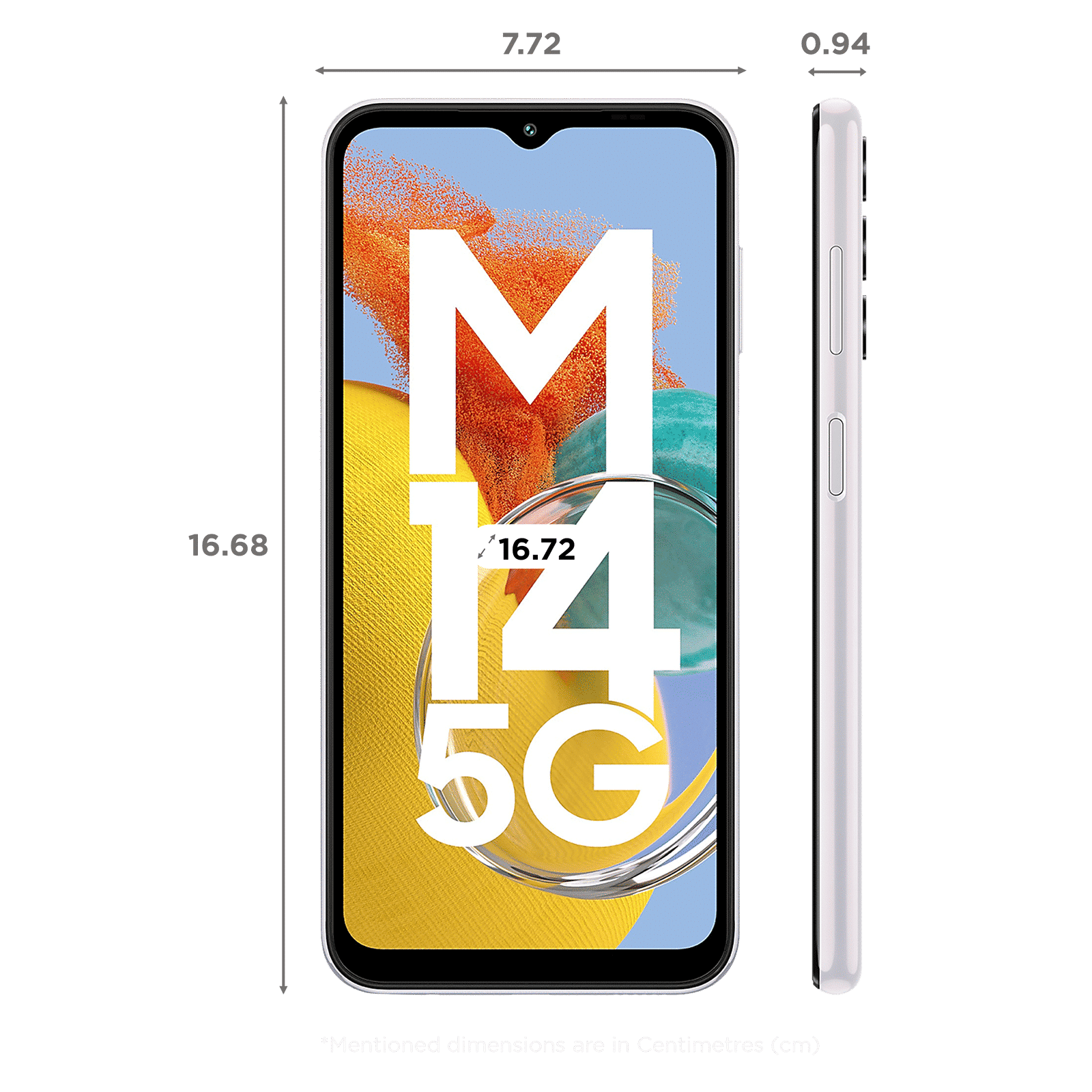 SAMSUNG Galaxy M14 5G (4GB RAM, 64GB, Icy Silver)_2