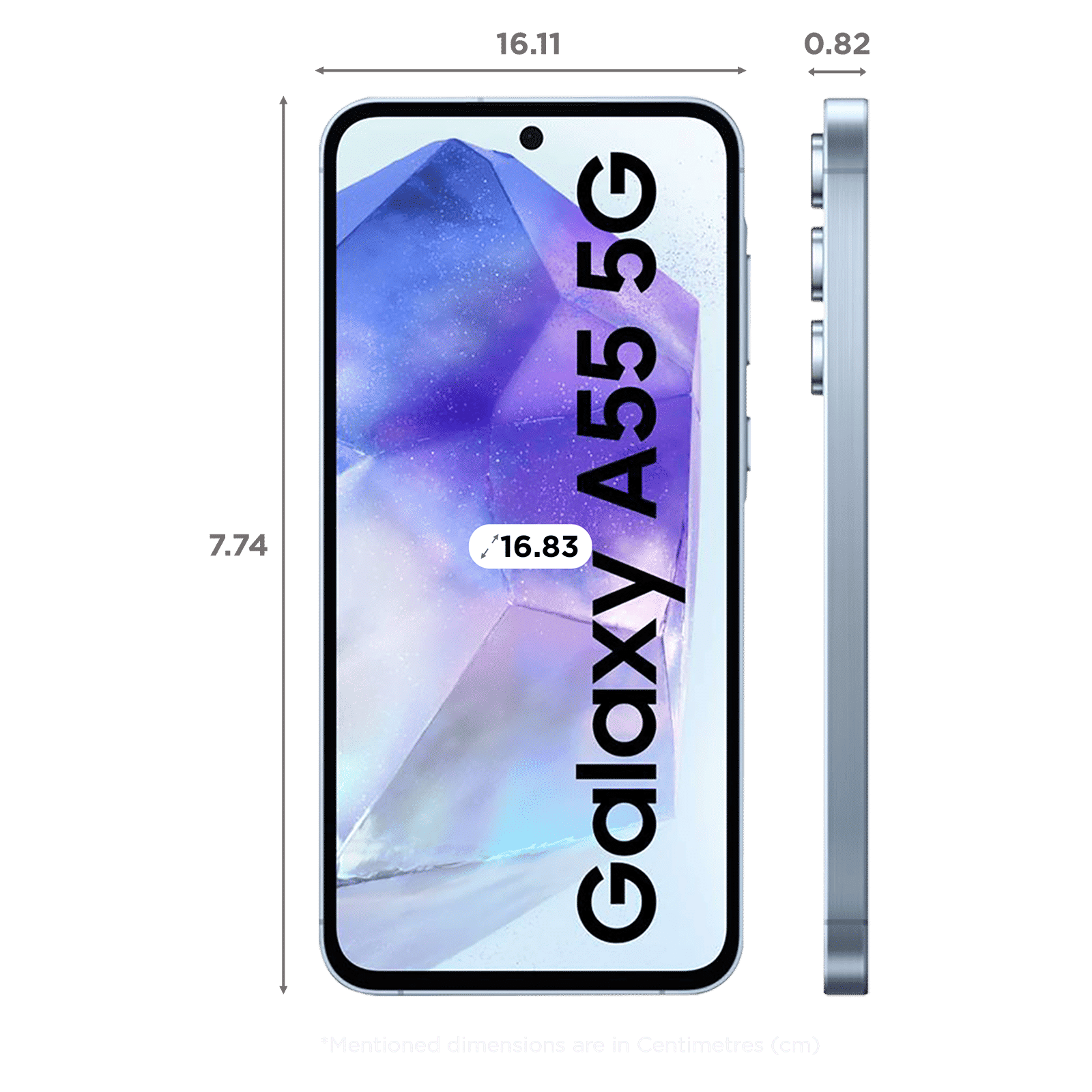 SAMSUNG Galaxy A55 5G (12GB RAM, 256GB, Awesome Iceblue)_2