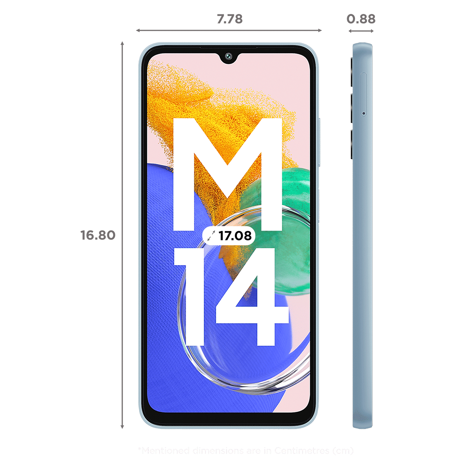SAMSUNG Galaxy M14 (6GB RAM, 128GB, Arctic Blue)_2