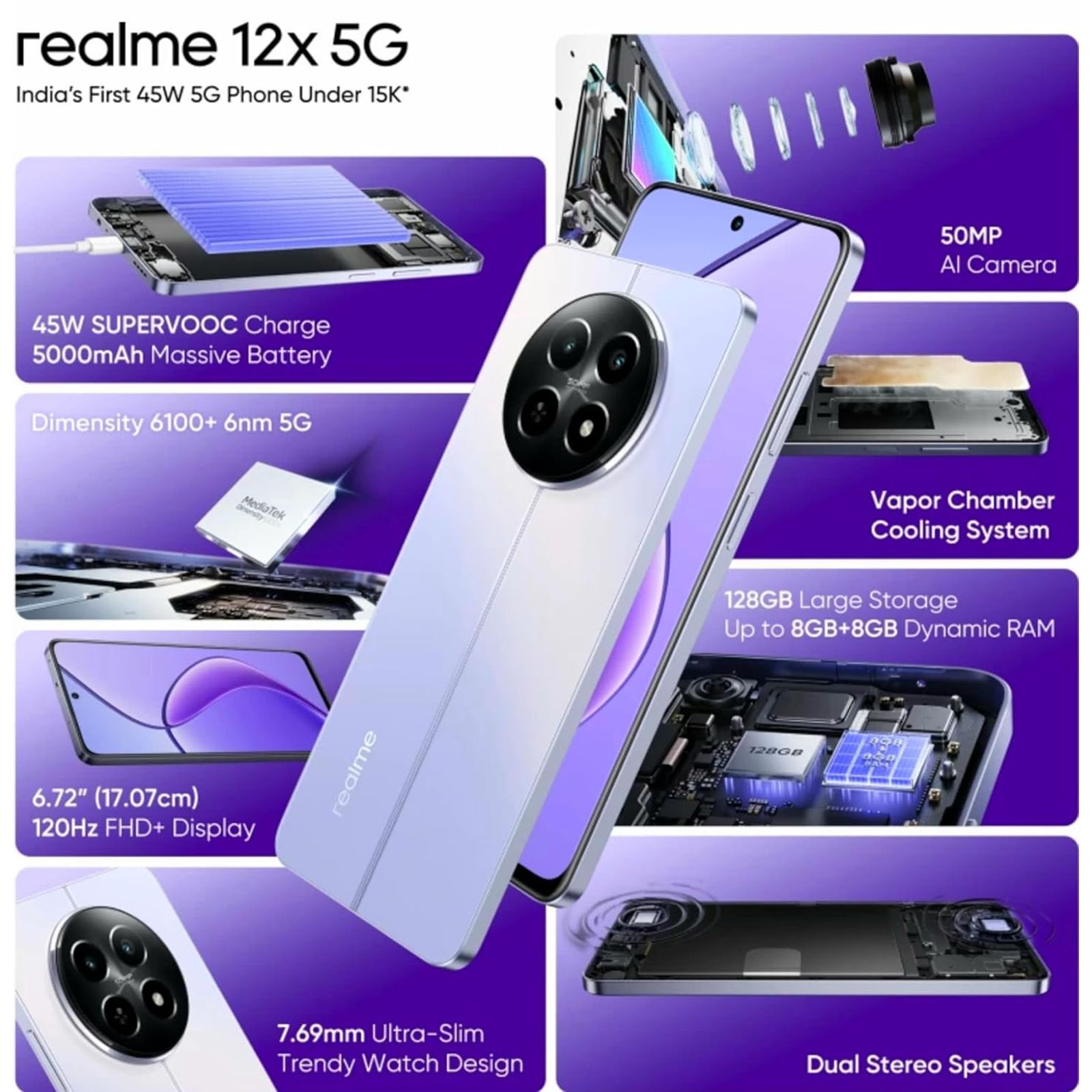 realme 12x 5G (6GB RAM, 128GB, Twilight Purple)_14