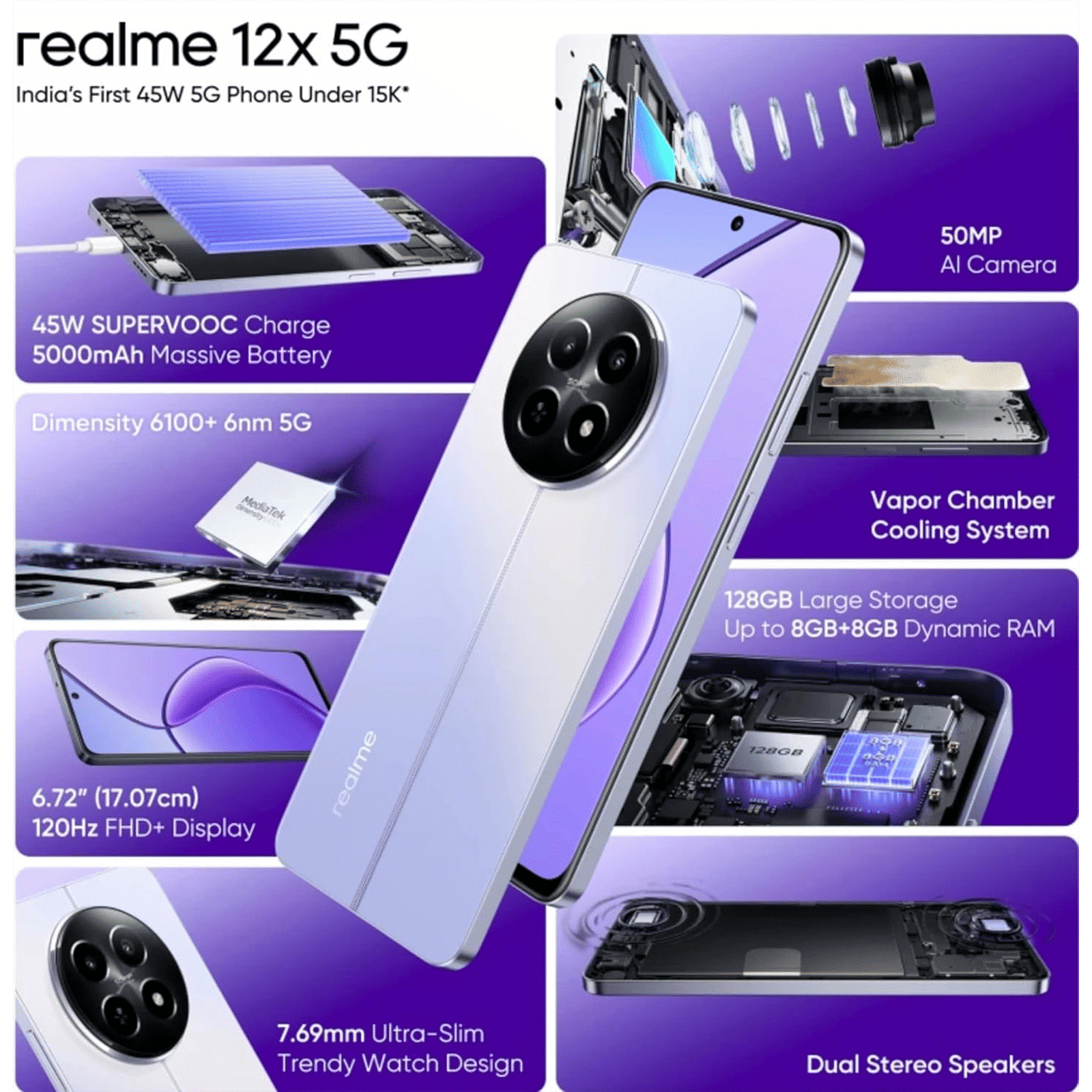 realme 12x 5G (8GB RAM, 128GB, Twilight Purple)_14