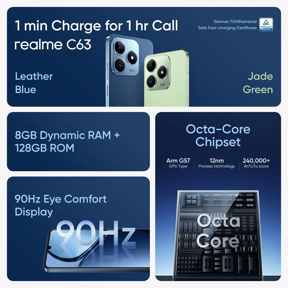 realme C63 (4GB RAM, 128GB, Leather Blue)_14