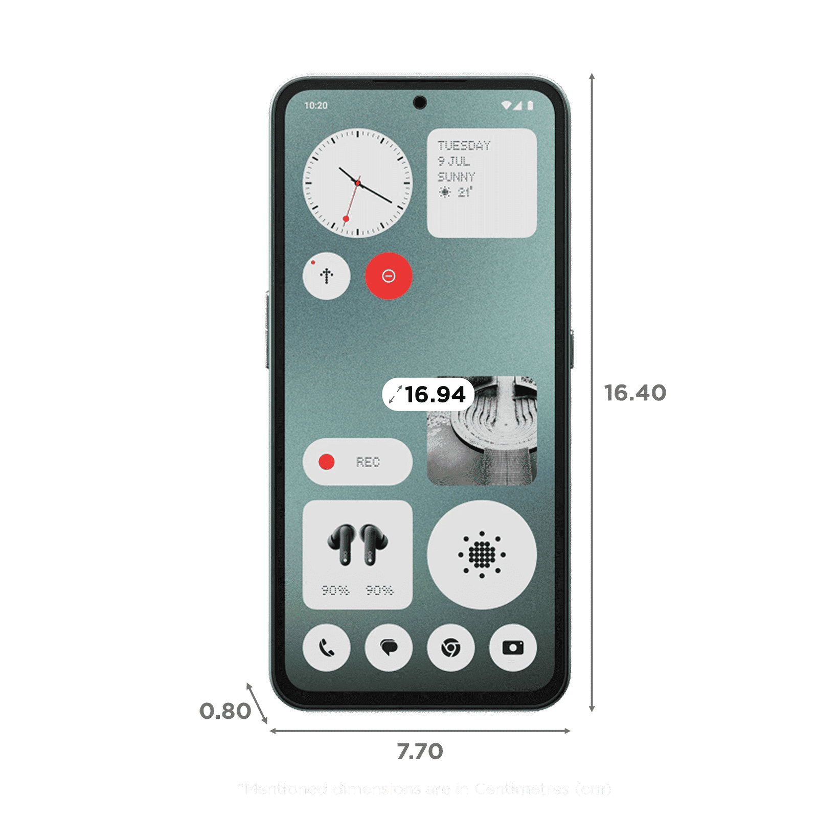 Nothing CMF Phone 1 5G (8GB RAM, 128GB, Light Green)_2