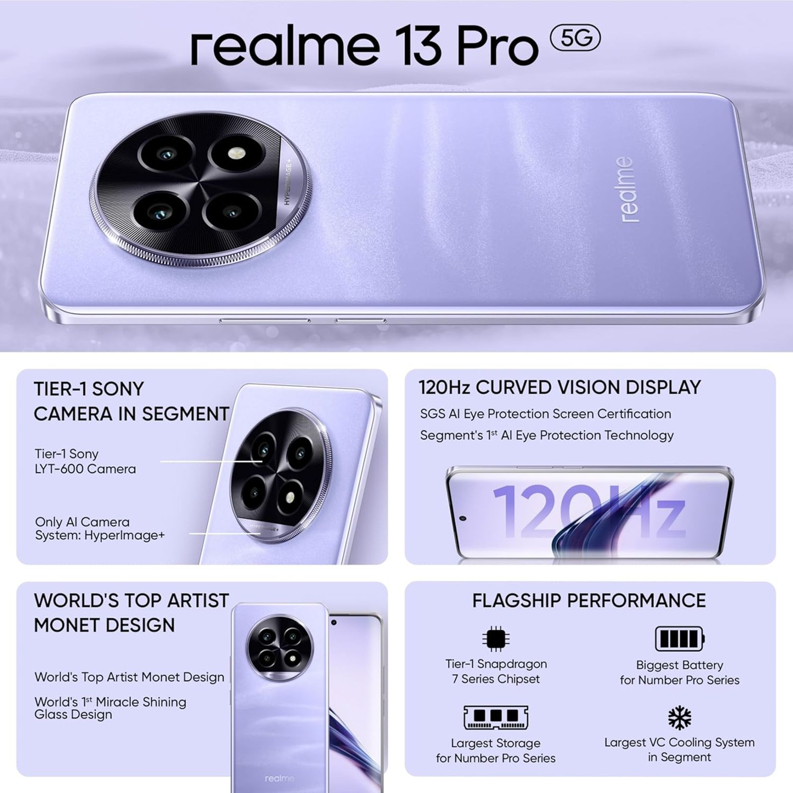 realme 13 Pro 5G (8GB RAM, 256GB, Monet Purple)_13