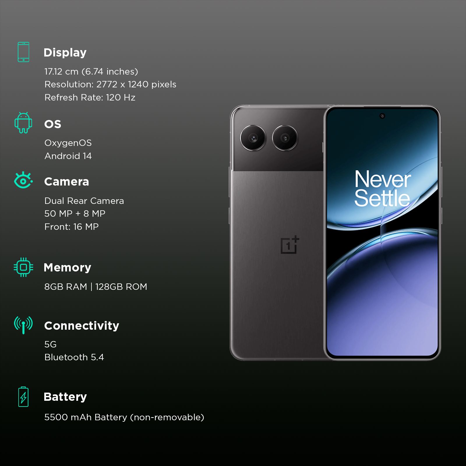 OnePlus Nord 4 5G (8GB RAM, 128GB, Obsidian Midnight) OnePlus Nord 4 5G (8GB RAM, 128GB, Obsidian Midnight)_3