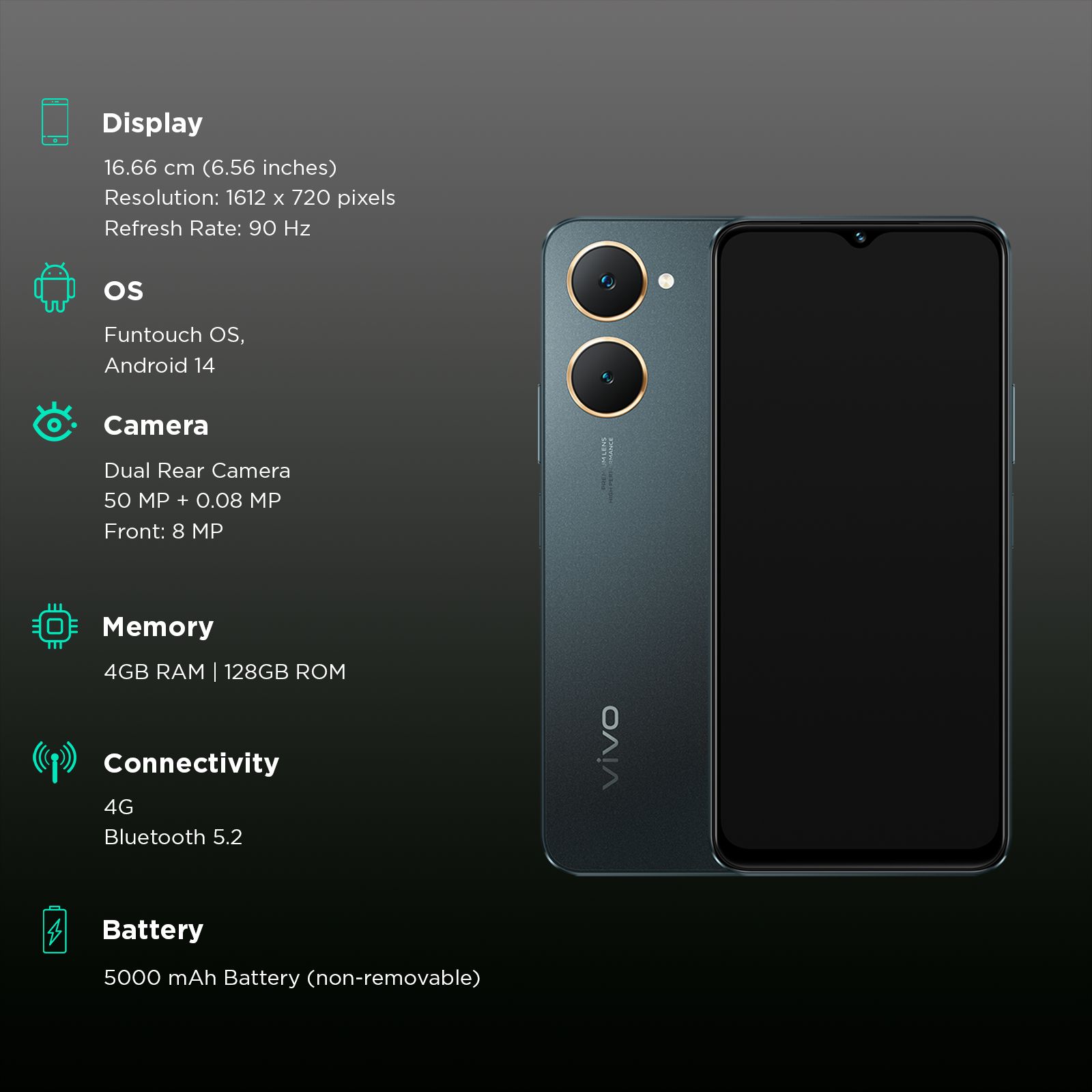 vivo Y18t (4GB RAM, 128GB, Space Black) vivo Y18t (4GB RAM, 128GB, Space Black)_3