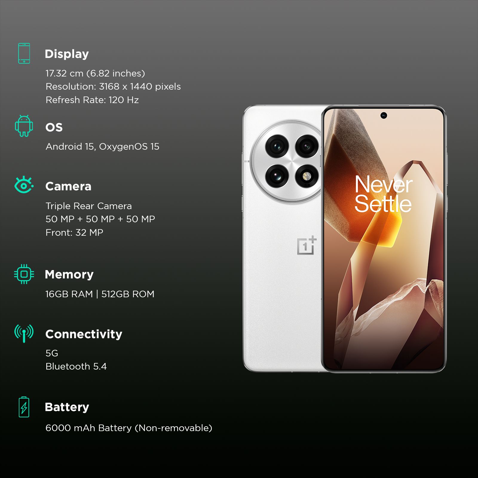 OnePlus 13 5G (16GB RAM, 512GB, Arctic Dawn)_3