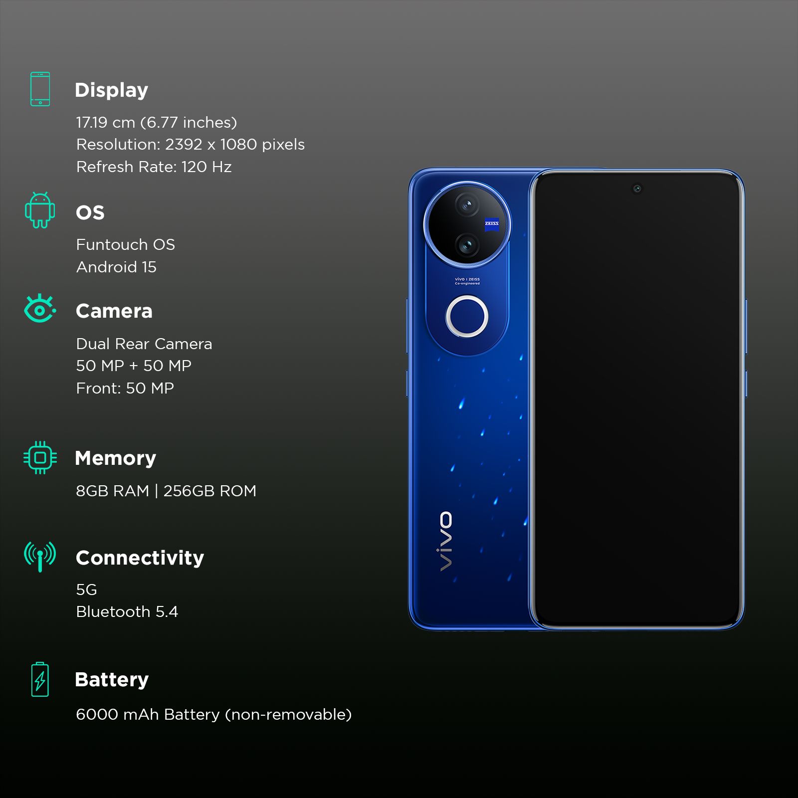vivo V50 5G (8GB RAM, 256GB, Starry Night)_3