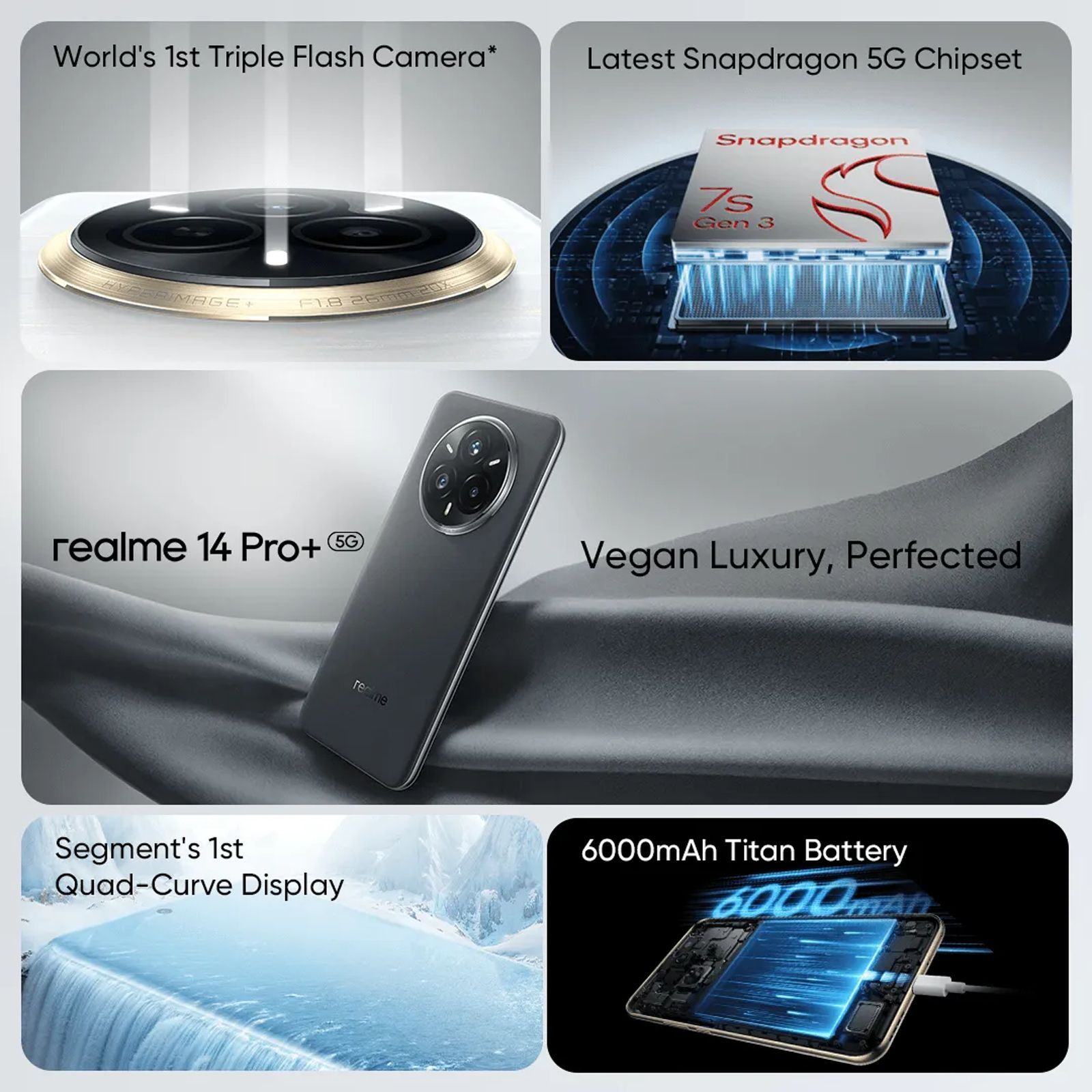 realme 14 Pro Plus 5G (12GB RAM, 512GB, Suede Grey)_7