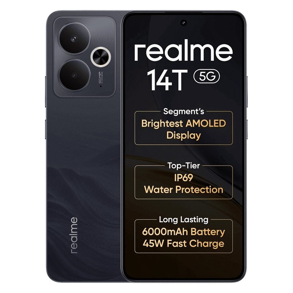 realme 14T 5G (8GB RAM, 256GB, Obsidian Black) realme 14T 5G (8GB RAM, 256GB, Obsidian Black)_1