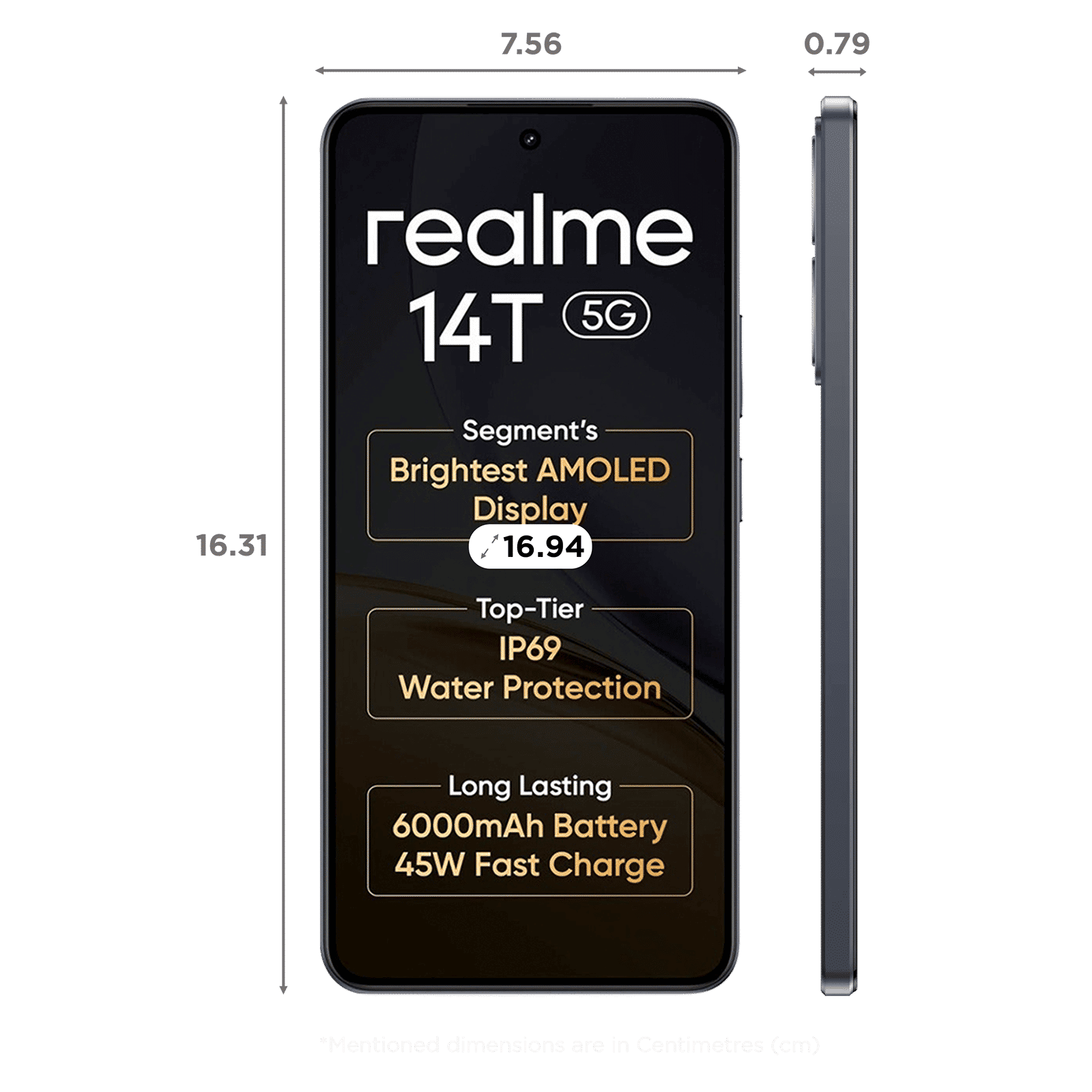 realme 14T 5G (8GB RAM, 256GB, Obsidian Black) realme 14T 5G (8GB RAM, 256GB, Obsidian Black)_2