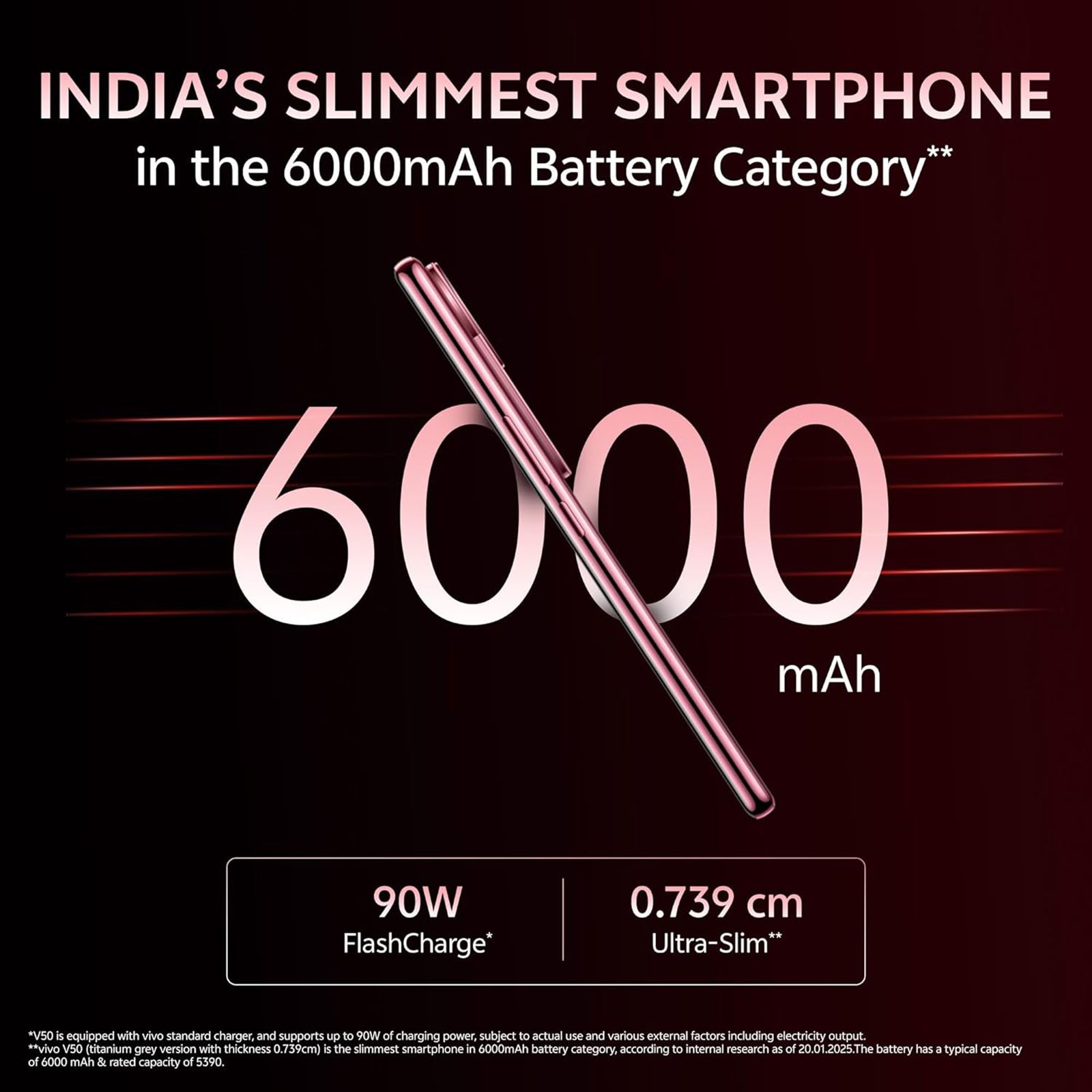 vivo V50 5G with TWS (12GB RAM, 512GB, Elite Red)_15