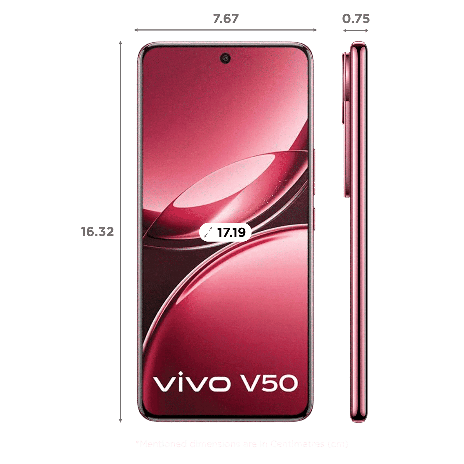 vivo V50 5G with TWS (12GB RAM, 512GB, Elite Red)_2