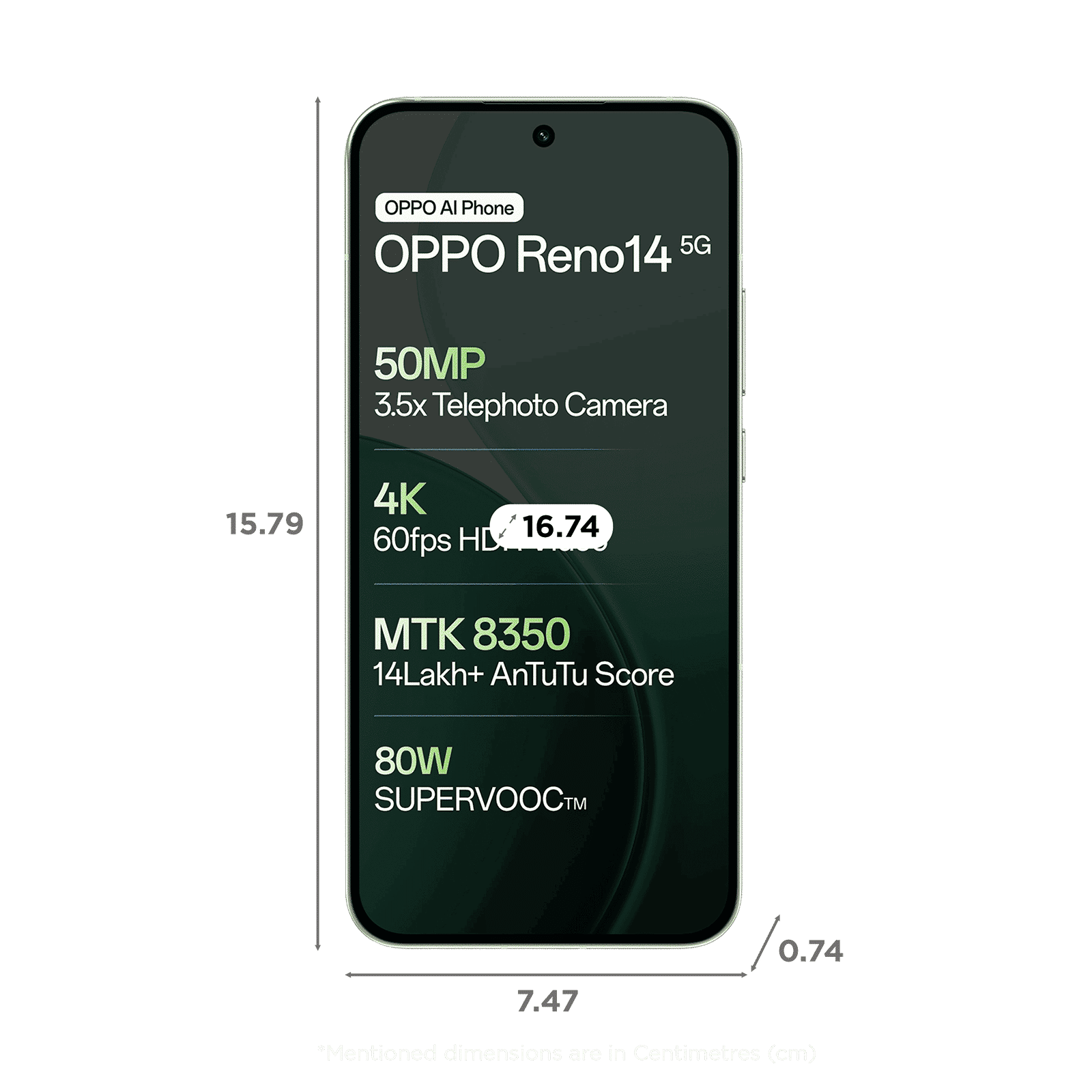 oppo Reno 14 5G (8GB RAM, 256GB, Mint Green)_2