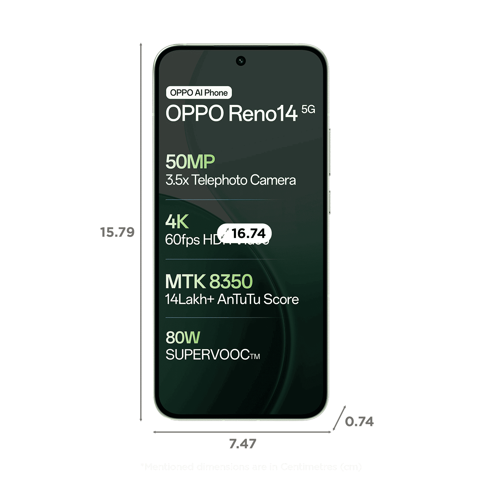 oppo Reno 14 5G (12GB RAM, 256GB, Mint Green) oppo Reno 14 5G (12GB RAM, 256GB, Mint Green)_2