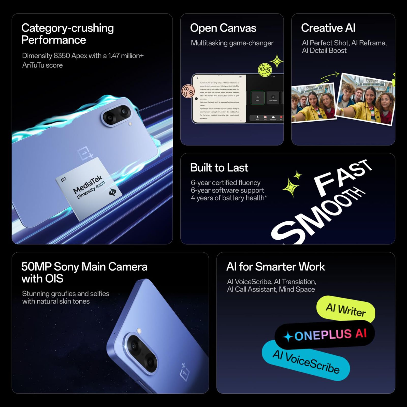 OnePlus Nord CE5 5G (8GB RAM, 128GB, Black Infinity)_11