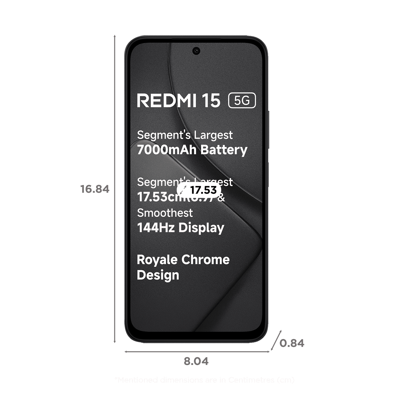 Buy Redmi 15 5G (8GB RAM, 256GB, Midnight Black) Online - Croma