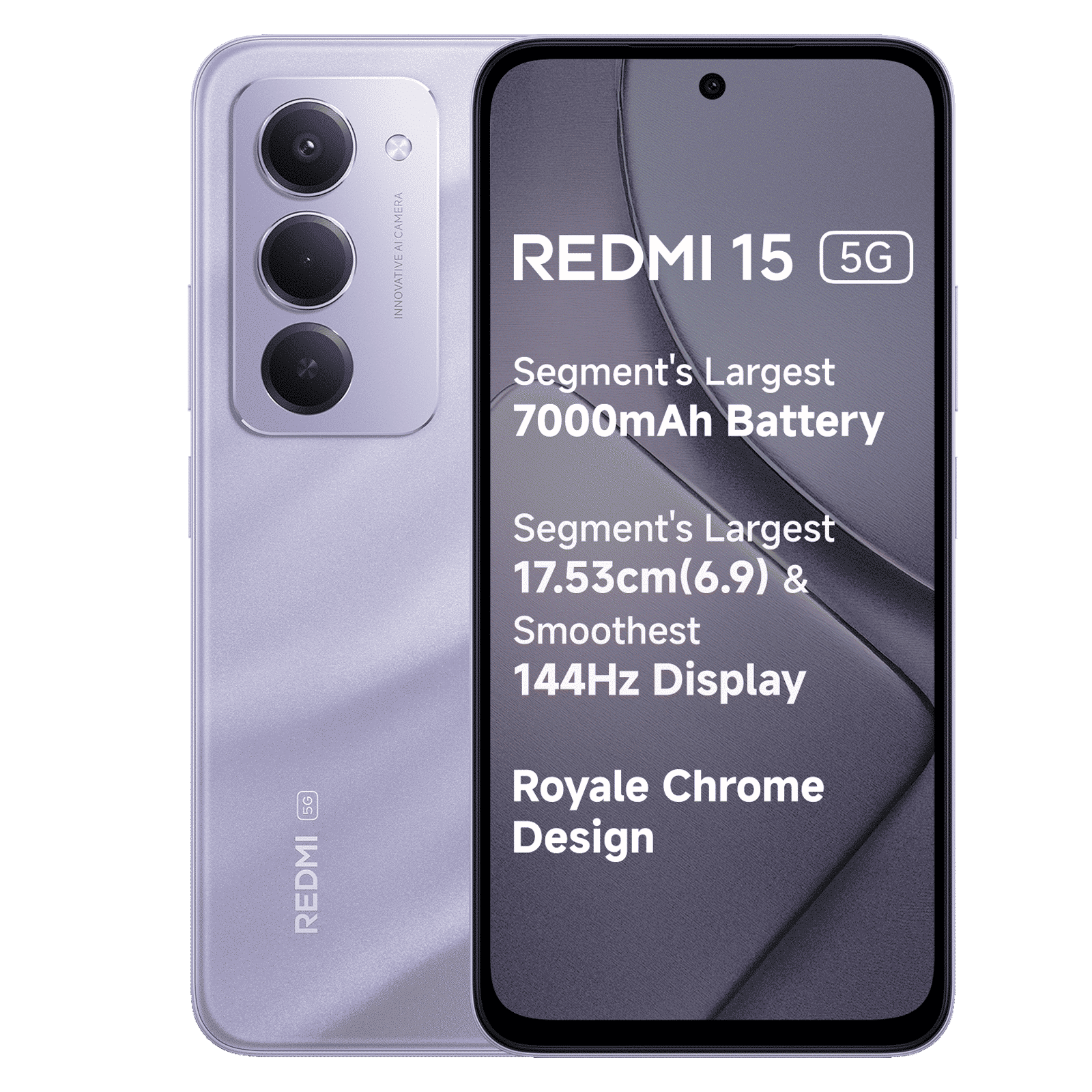 Redmi 15 5G (8GB RAM, 256GB, Sandy Purple) Redmi 15 5G (8GB RAM, 256GB, Sandy Purple)_1