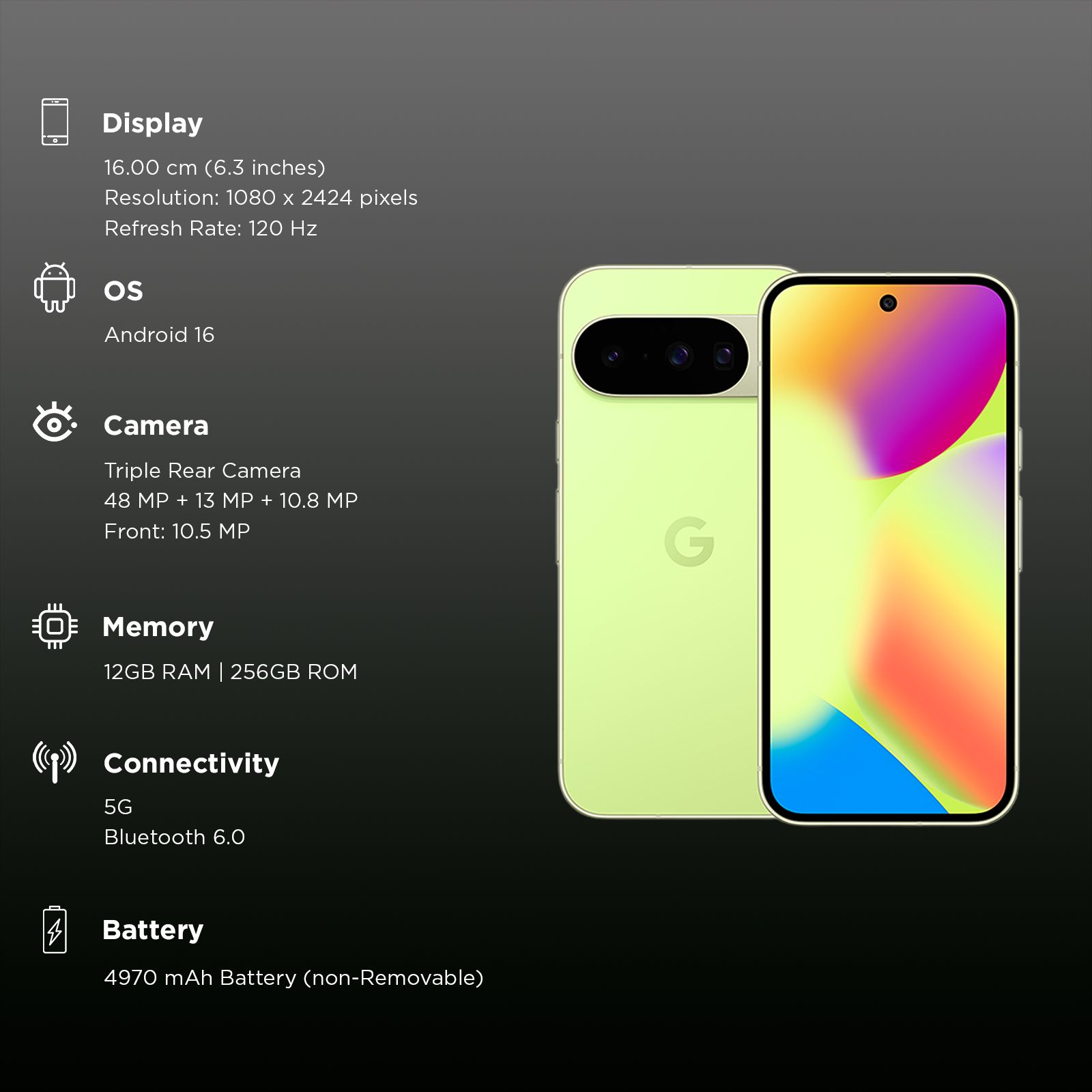 Google Pixel 10 5G (12GB RAM, 256GB, Lemongrass)_3
