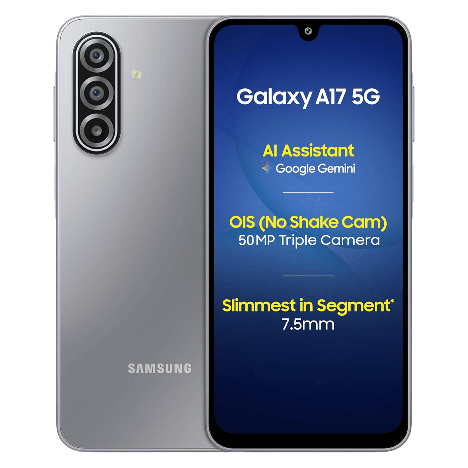 SAMSUNG Galaxy A17 5G (6GB RAM, 128GB, Gray)|With Travel Adapter SAMSUNG Galaxy A17 5G (6GB RAM, 128GB, Gray)|With Travel Adapter_1