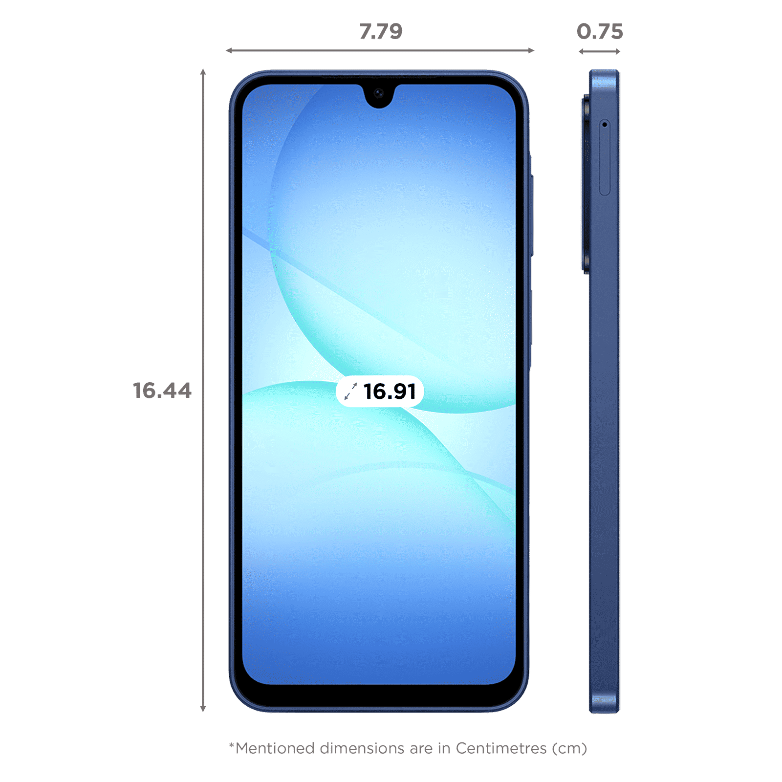 SAMSUNG Galaxy A17 5G (6GB RAM, 128GB, Blue)|With Travel Adapter_2