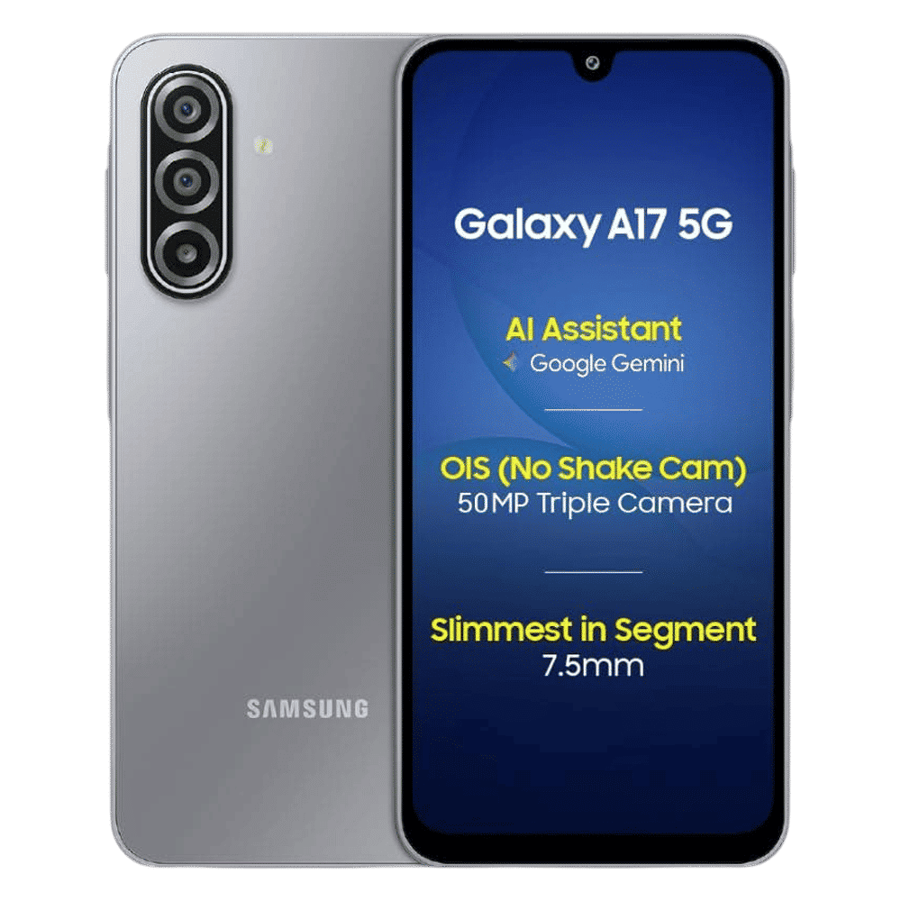 SAMSUNG Galaxy A17 5G (8GB RAM, 128GB, Gray)|With Travel Adapter_1