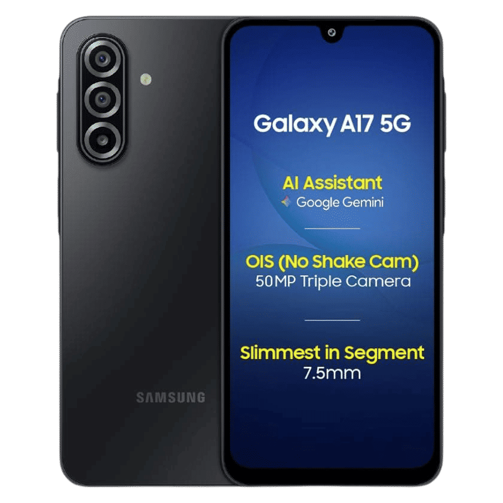 SAMSUNG Galaxy A17 5G (8GB RAM, 128GB, Black)|With Travel Adapter_1