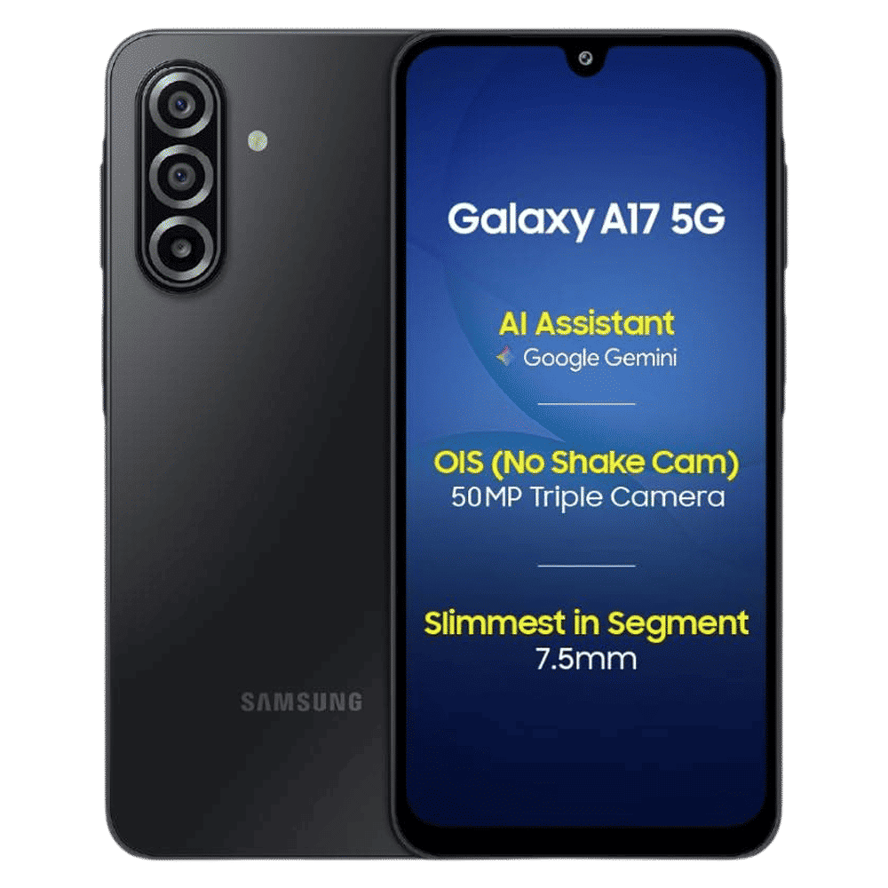 SAMSUNG Galaxy A17 5G (8GB RAM, 256GB, Black)|With Travel Adapter_1