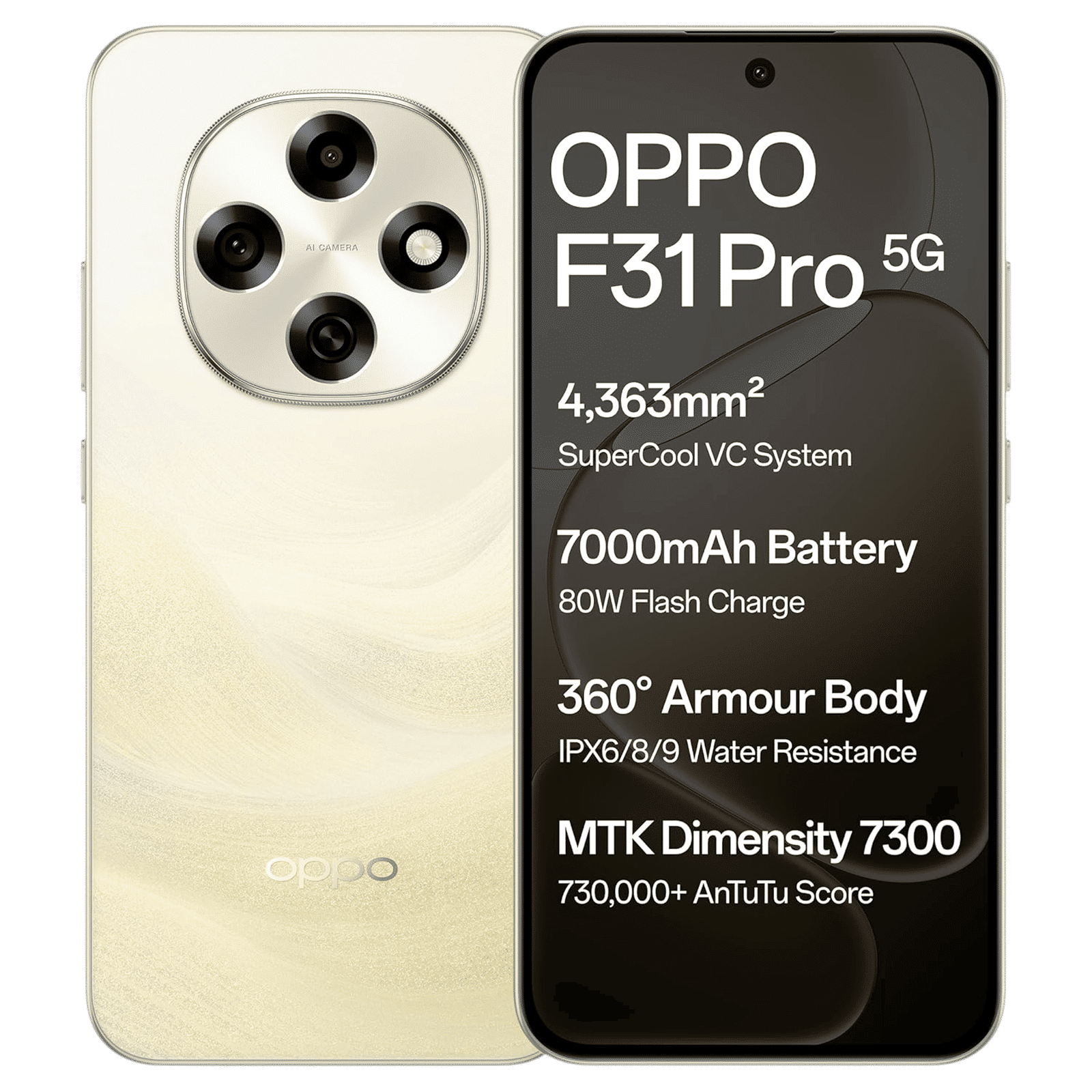 oppo F31 Pro 5G (8GB RAM, 256GB, Desert Gold)_1