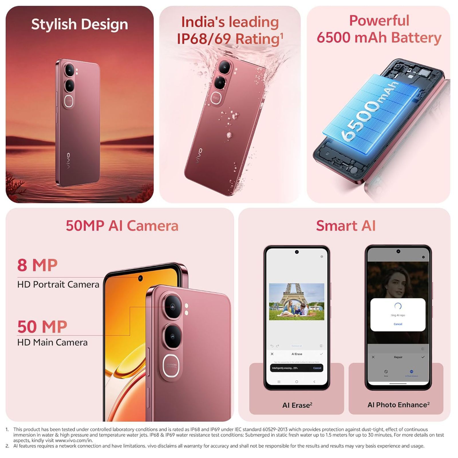 vivo Y31 5G (6GB RAM, 128GB, Rose Red)_10