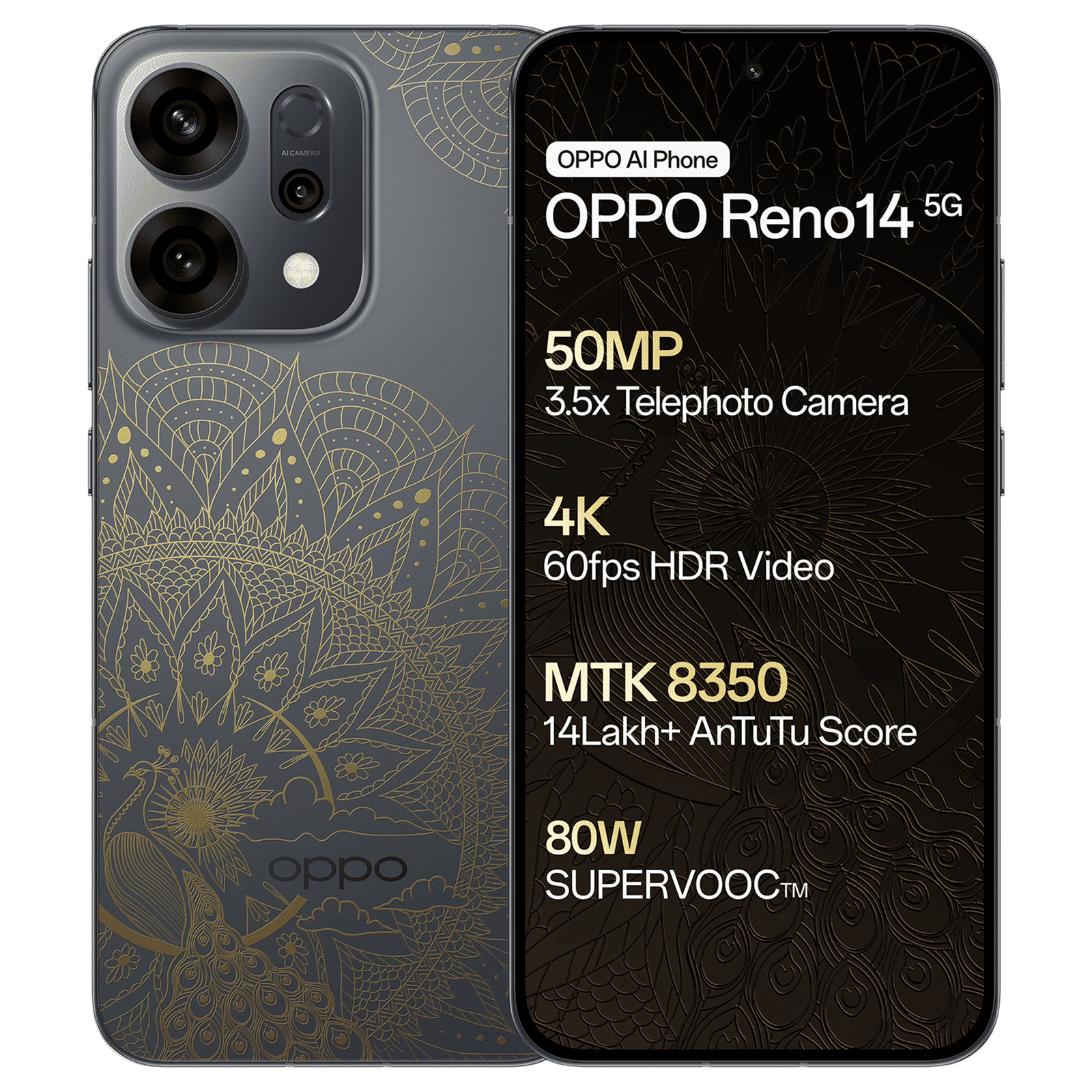 oppo Reno 14 5G (8GB RAM, 256GB, Diwali Gold)_1