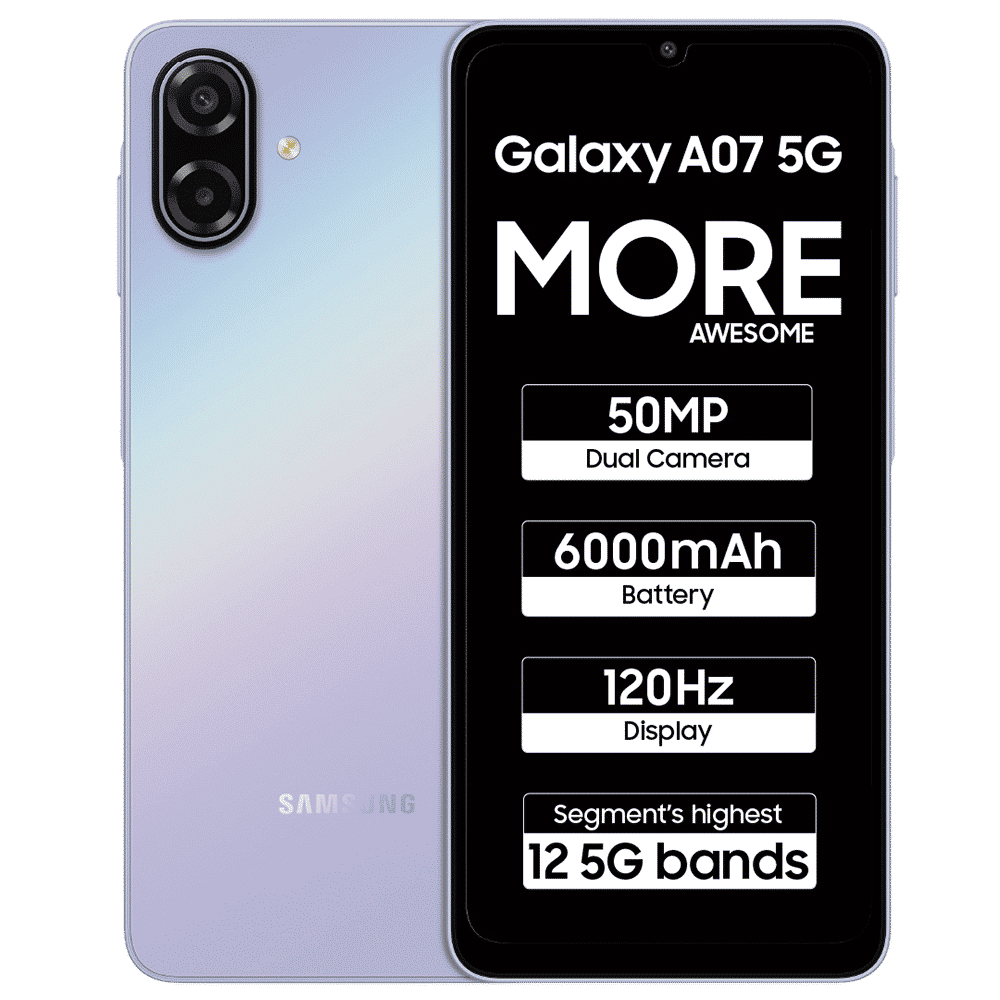 SAMSUNG Galaxy A07 5G (6GB RAM, 128GB, Light Violet) SAMSUNG Galaxy A07 5G (6GB RAM, 128GB, Light Violet)_1