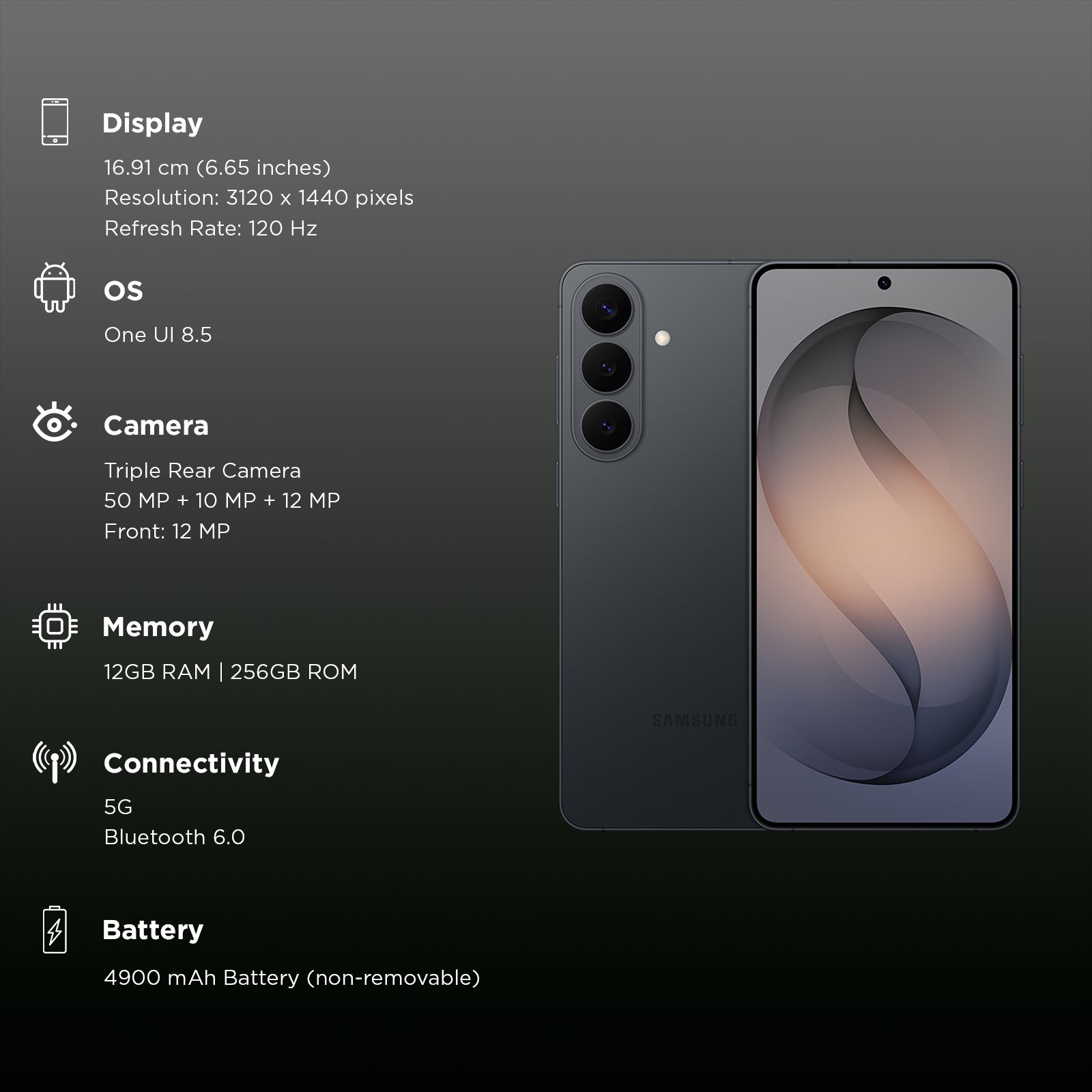 SAMSUNG Galaxy S26 Plus 5G (12GB RAM, 256GB, Black) SAMSUNG Galaxy S26 Plus 5G (12GB RAM, 256GB, Black)_2