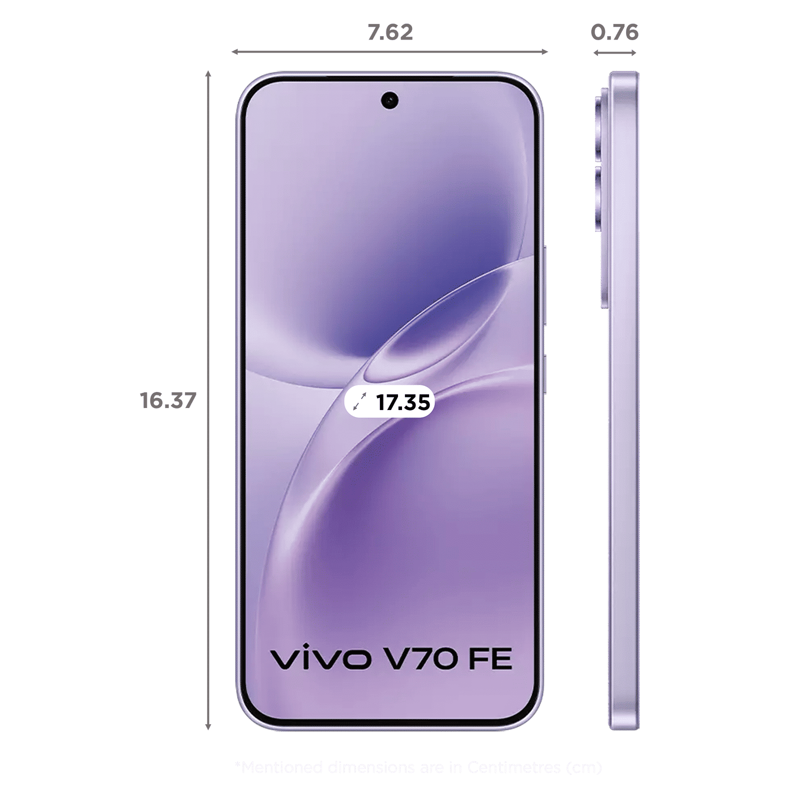 vivo V70 FE 5G (12GB RAM, 256GB, Northern Lights Purple) vivo V70 FE 5G (12GB RAM, 256GB, Northern Lights Purple)_2