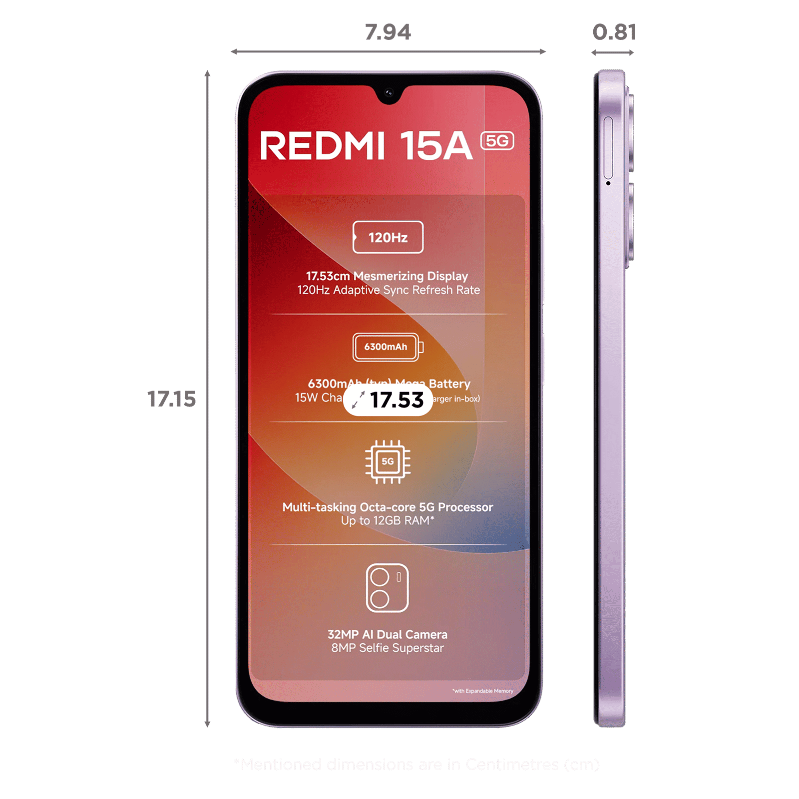 Redmi 15A 5G (4GB RAM, 128GB, Amaze Purple)_2
